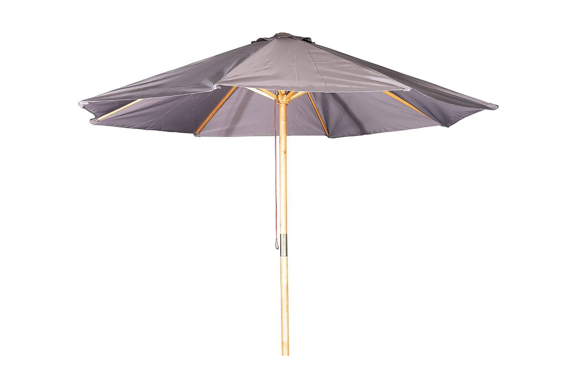 Naxos Parasoll Rund 300 cm Svart/Natur Venture Home