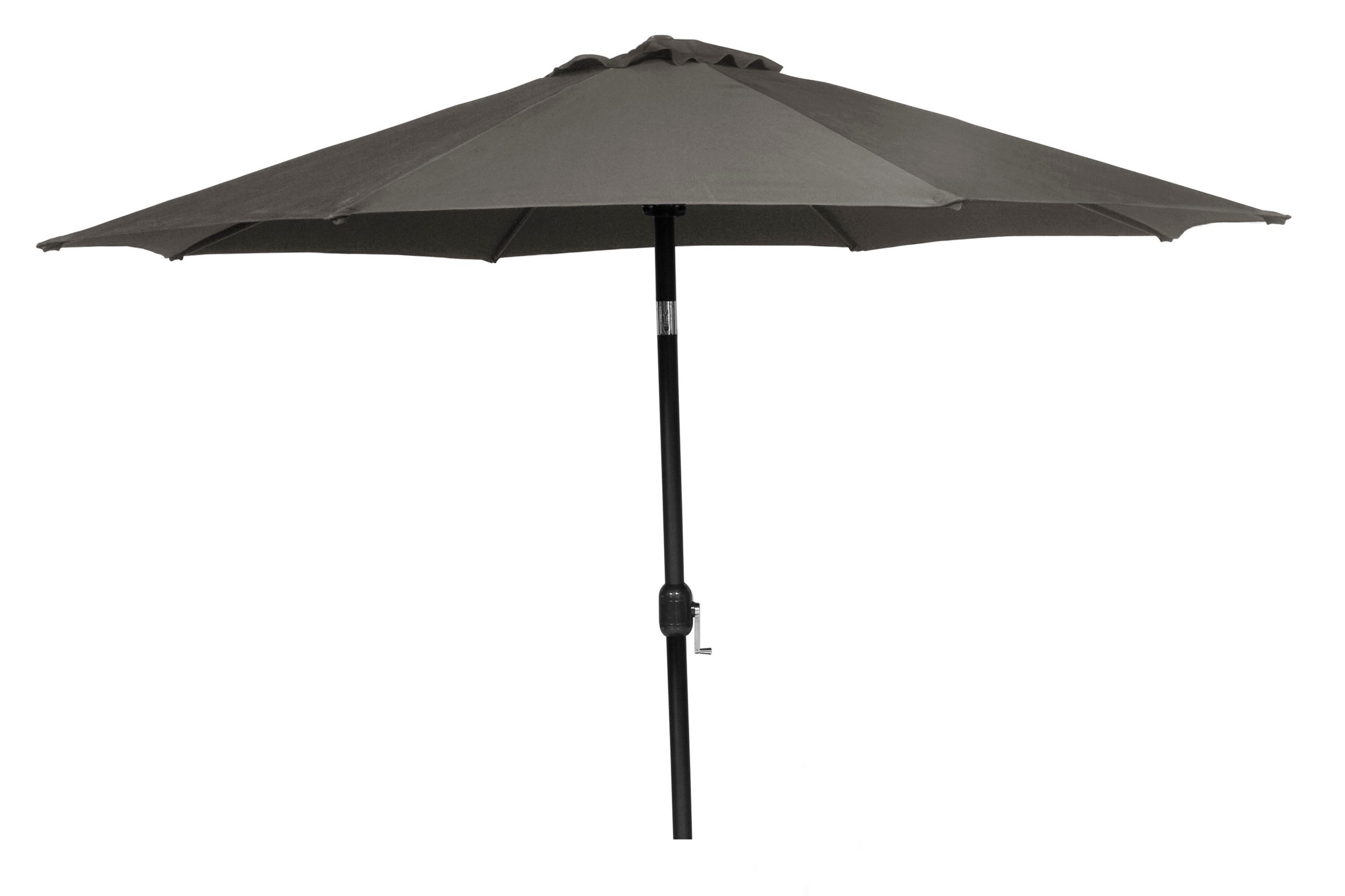 Parasoll Hillerstorp 300 cm ALU Gråaluminium och polyester