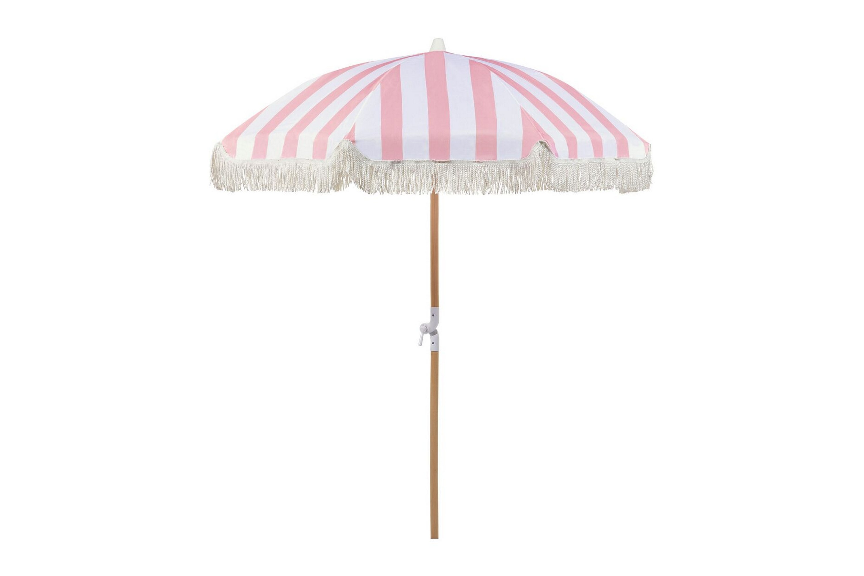 Parasoll Teulon 150 cm Rosa/Vit/Ljusbrun