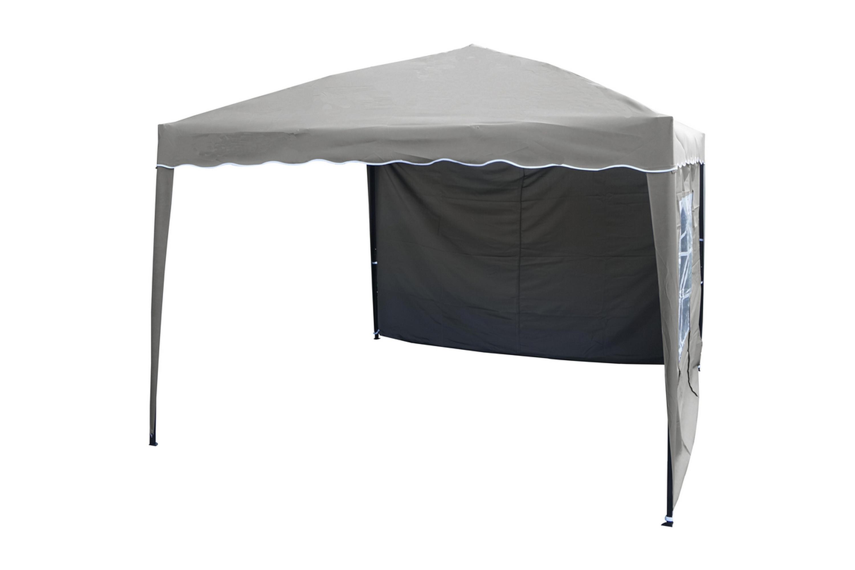 Easy Up Paviljong 295x295 cm Vit/brun