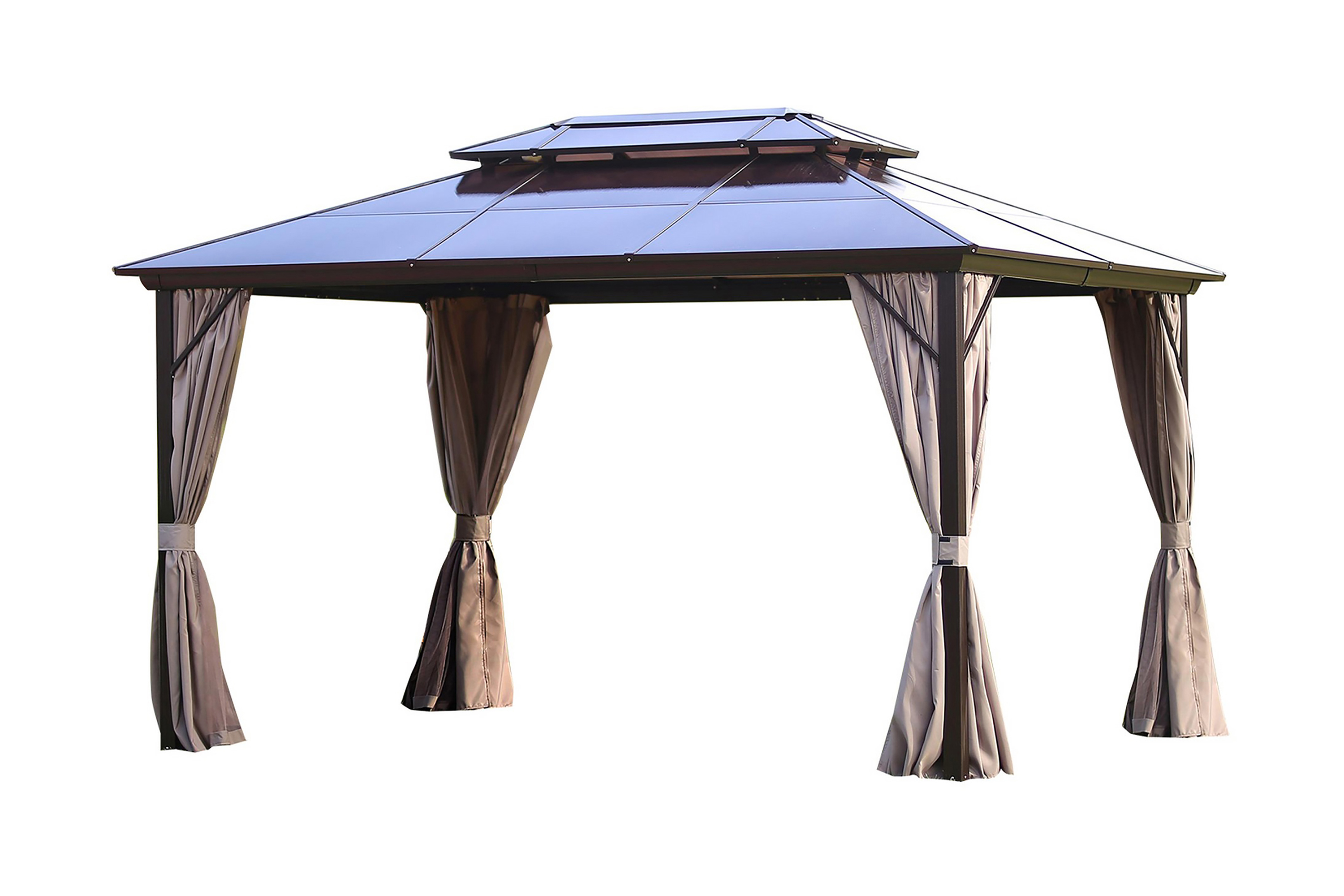 Paviljong Sunsetia 300x400x270 cm Polykarbonattak Beige