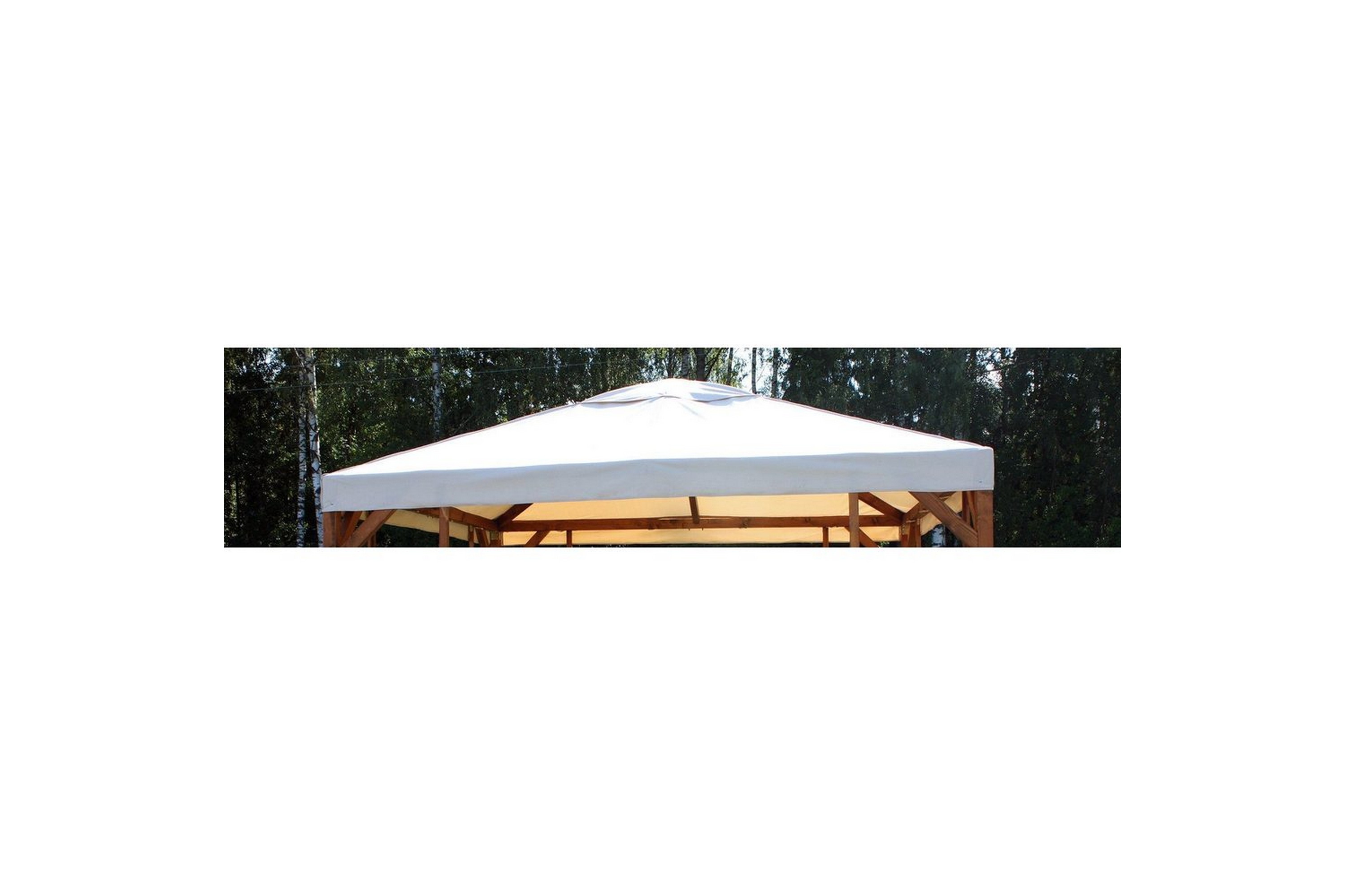 Paviljongtak 3 x 4 m Beige