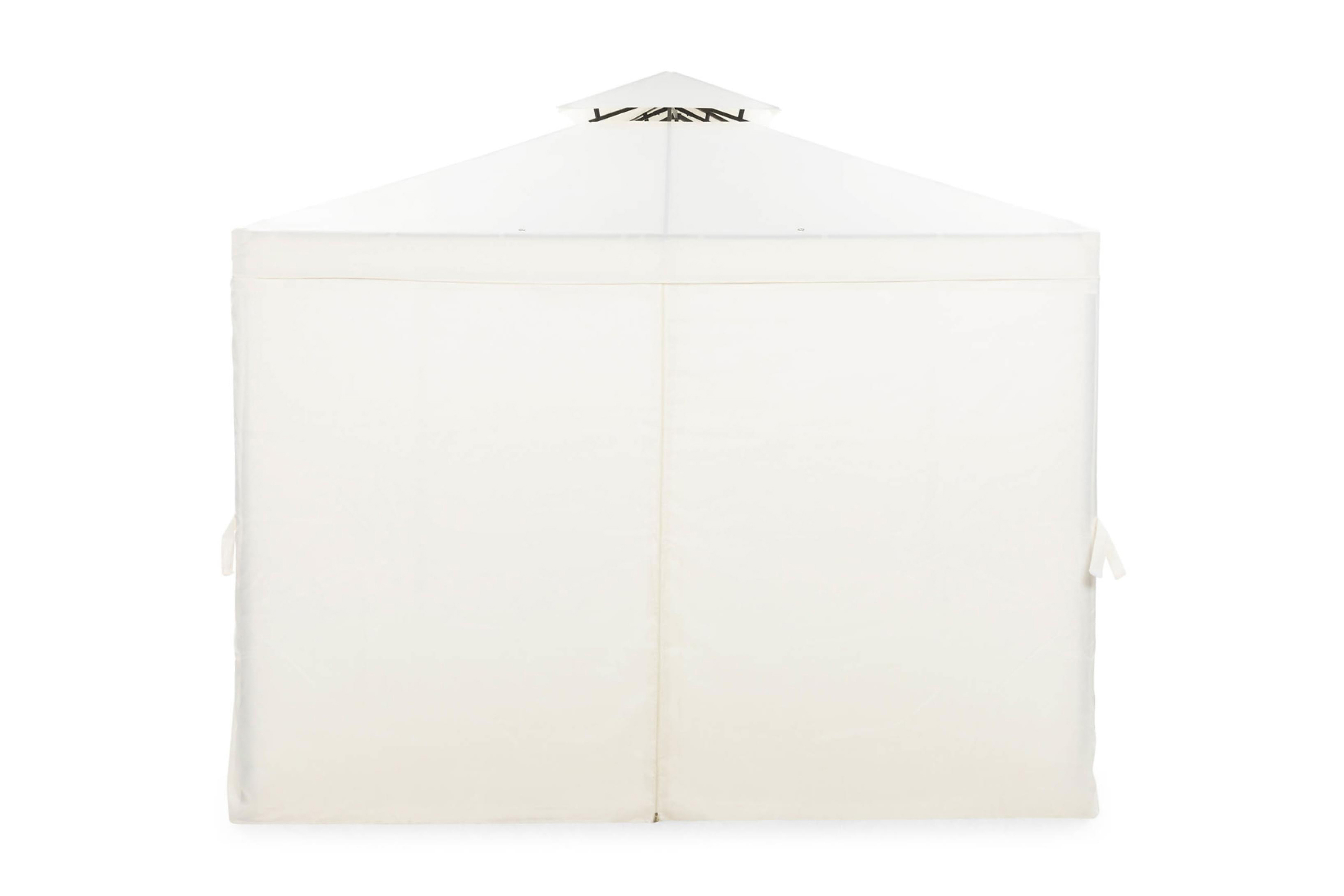 Väggar till Paviljong Bermuda 3x3 m Offwhite