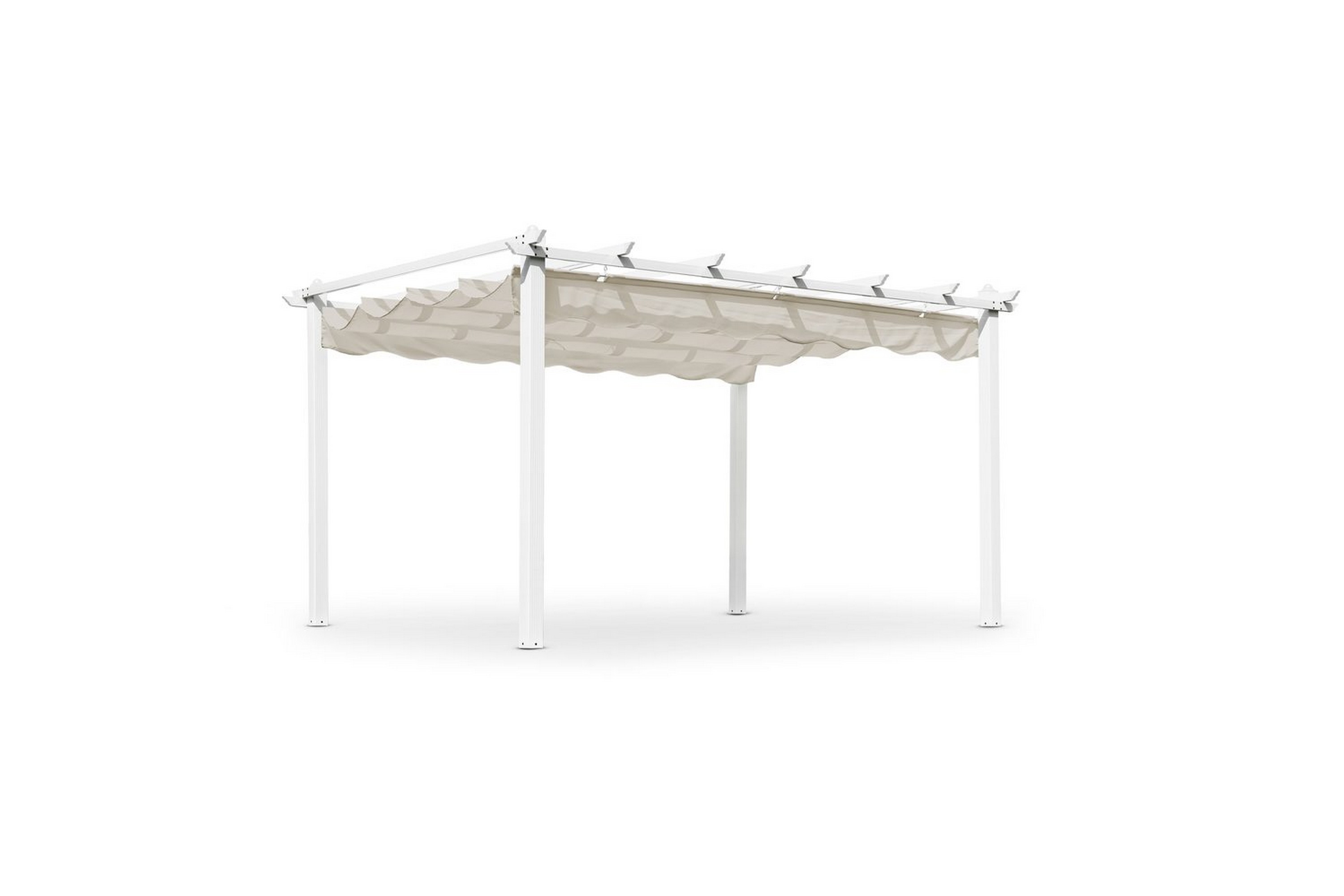 Pergola Hillerstorp Skanör 300 x 400 cm Vit/Sand