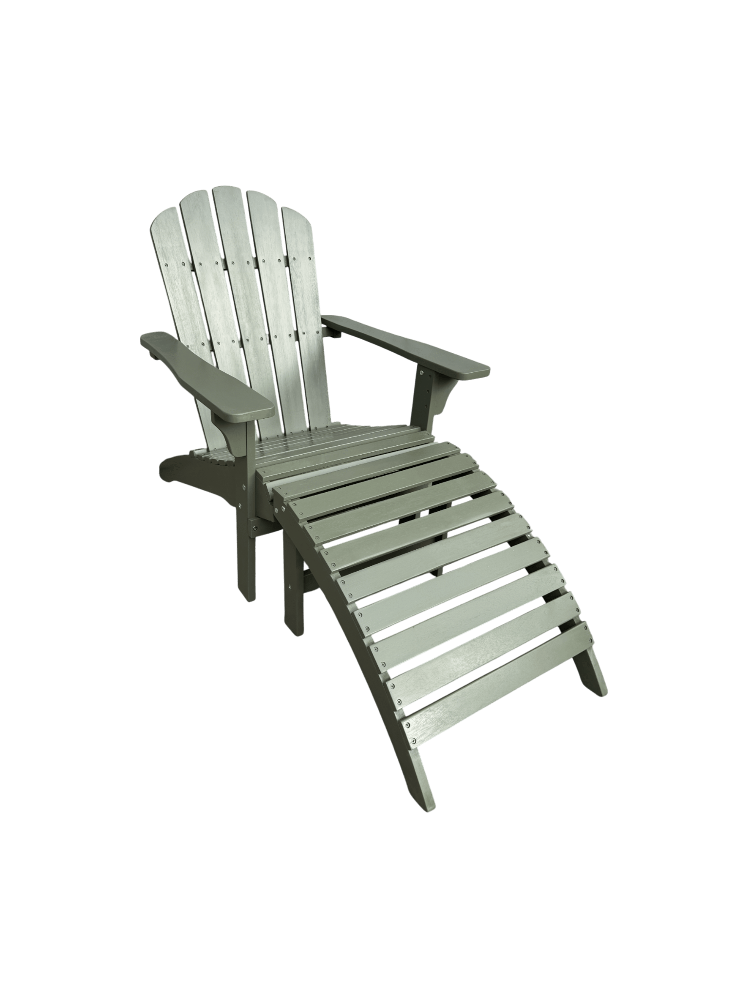 landet däckstol utomhus i akacia trä - mörkgrön