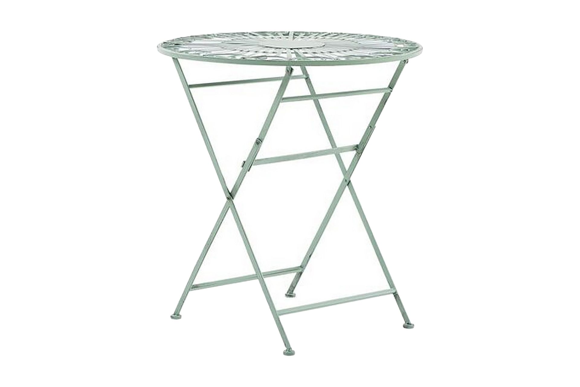 Picasso Runt Hopfällbart Cafébord och Trädgårdsbord 60 cm - Grön