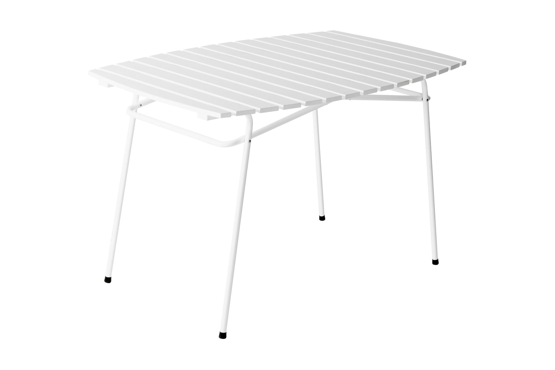 Retro Caf&eacute;bord Utomhus 120 cm Tr&auml; - Vit