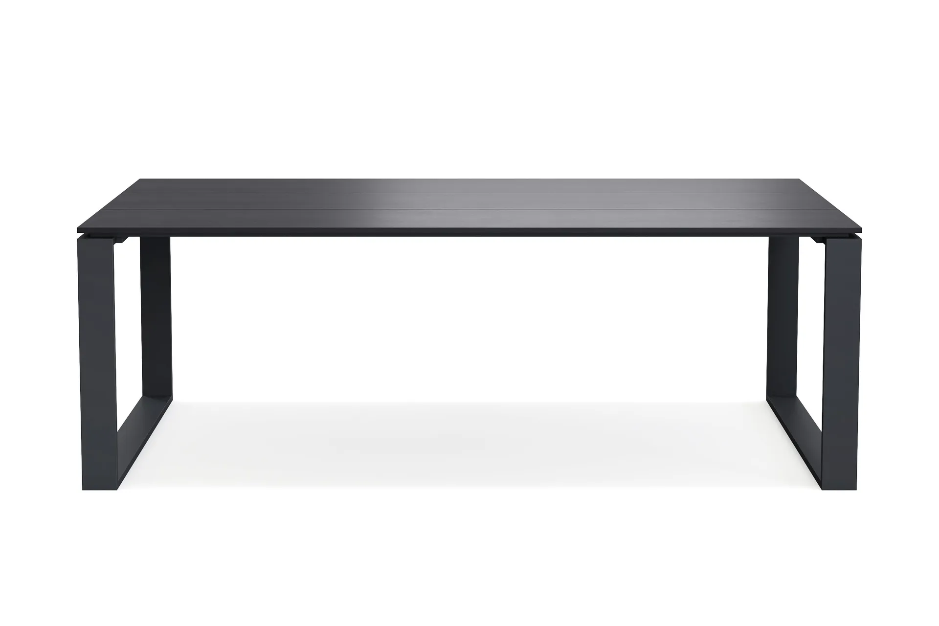Devon Stort Rektangulärt Matbord utomhus 210x100 cm i aluminium - Svart