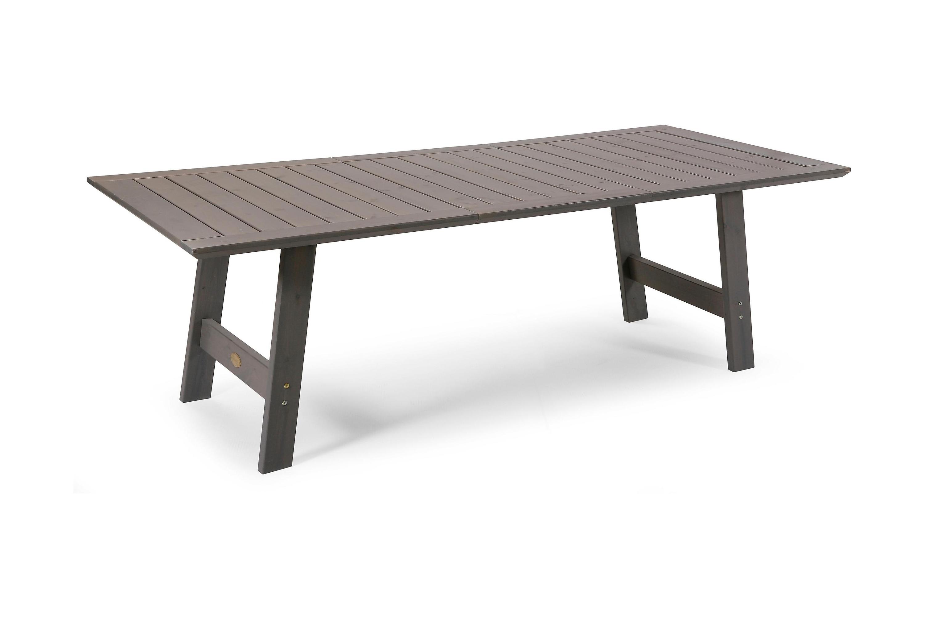 CECILIA Utebord 100X165(225/285)CM GRÅgrålaserad furu