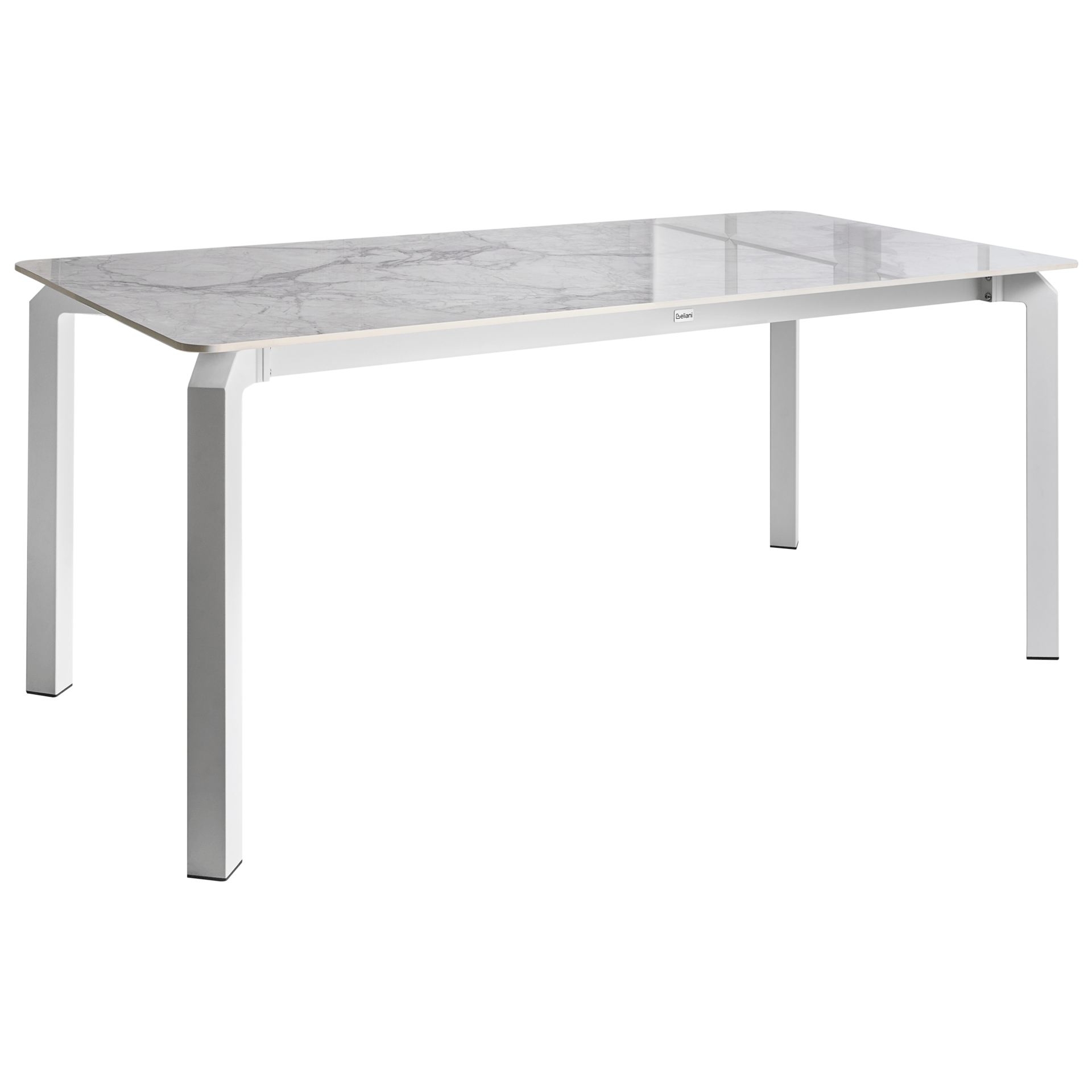 Matbord utomhus Feletto 90x180 cm Sten Vit - Vit