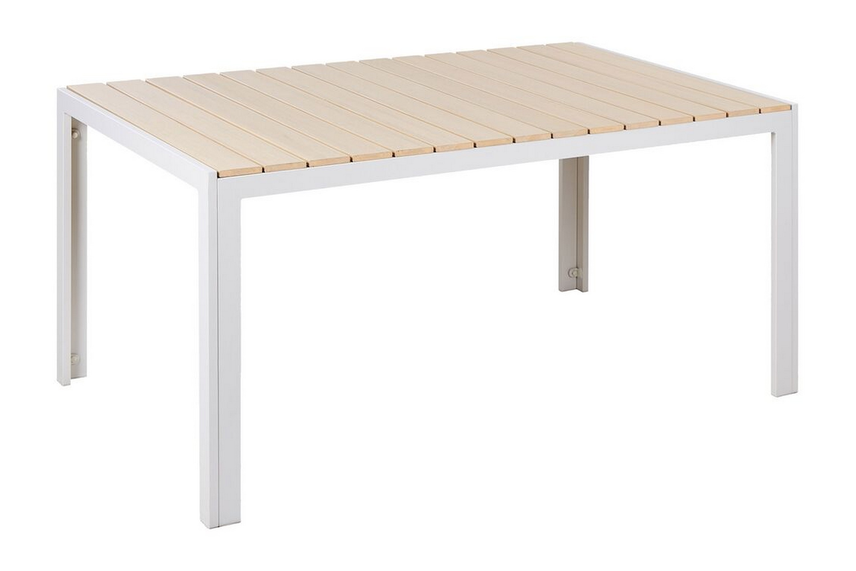 Matbord Utomhus Grosseto 150x90 cm Beige/Vit