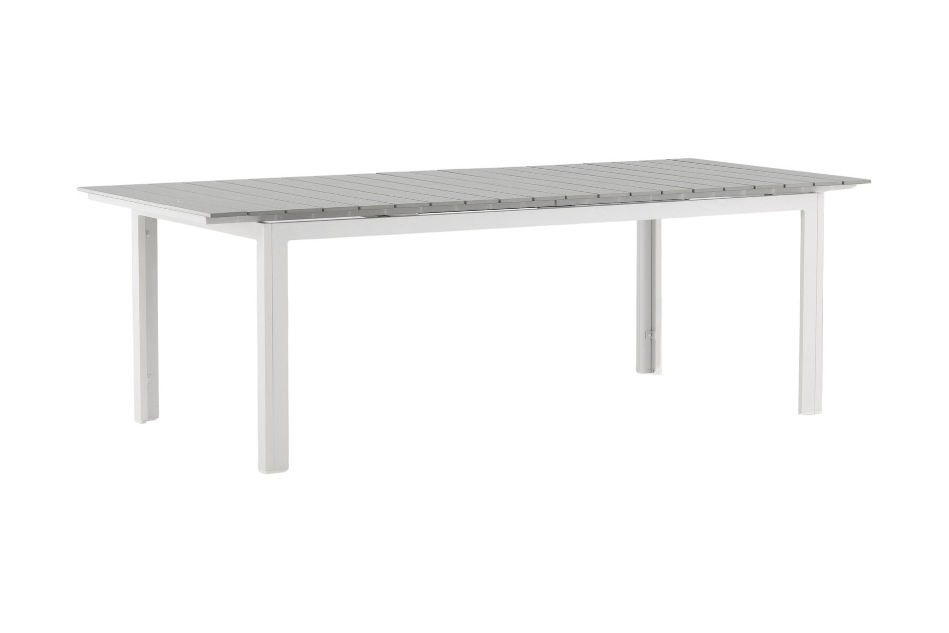Levels Förlängningsbart Matbord Utomhus 224-324 cm - Grå/Vit