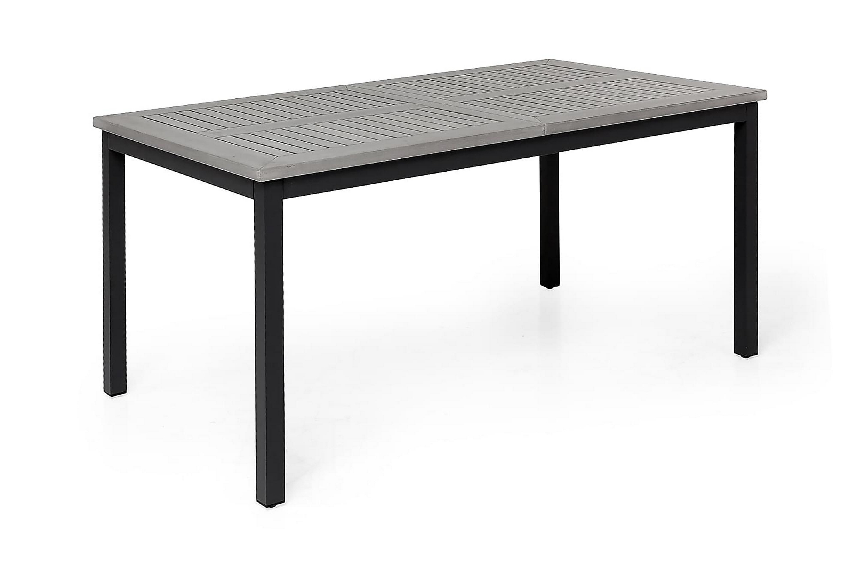 Matbord Monaco Förlängningsbart 152-210x90 cm Svart Grå