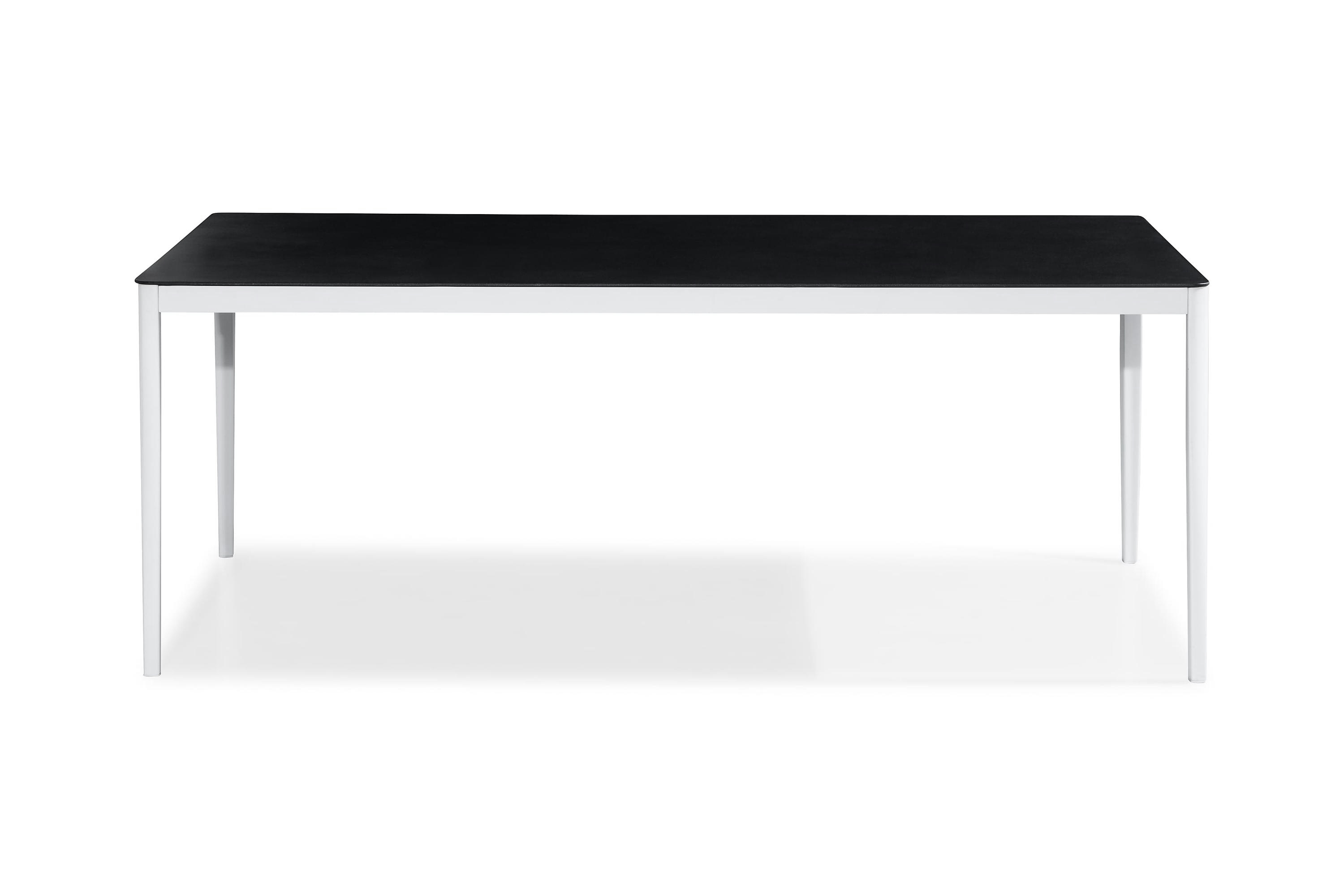 Matbord Utomhus Alex 200x100 cm VitGråStenlook