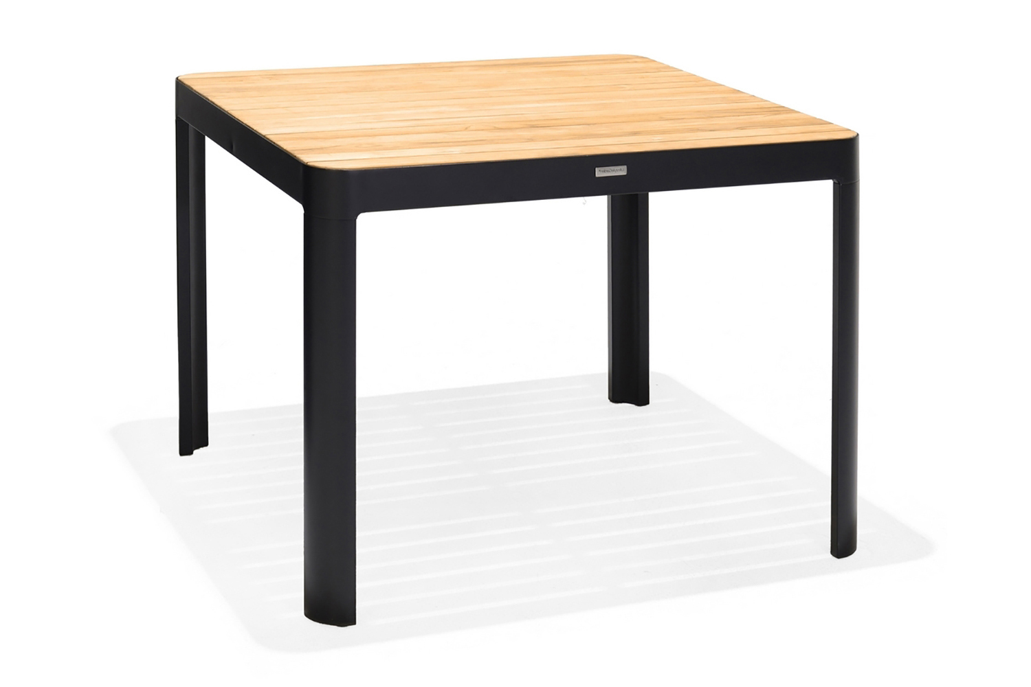 Matbord Utomhus Portals 95x95 cm Svart/Trä
