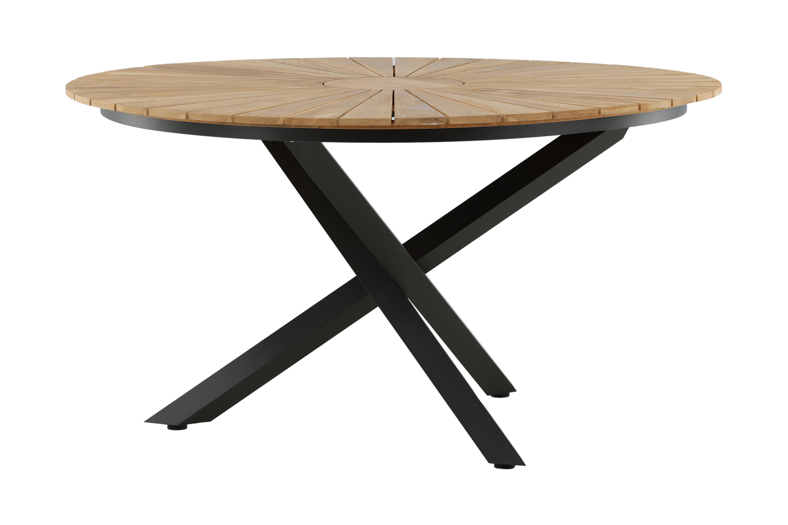 Mexico Matbord Utomhus Rund 140 cm Brun/Svart Venture Home