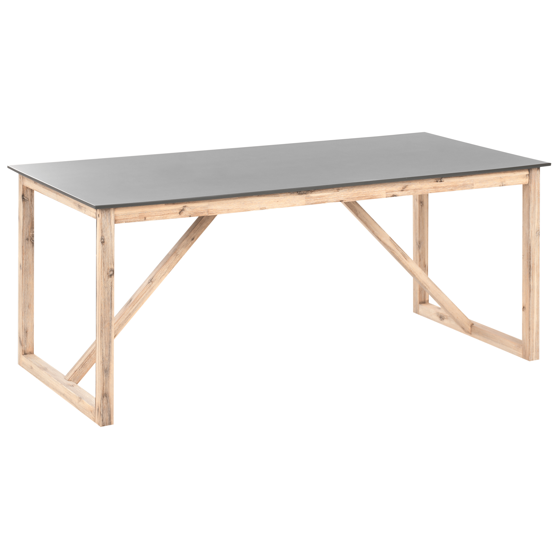 Matbord utomhus Notteri 90x180 cm Betong - Grå/Brun