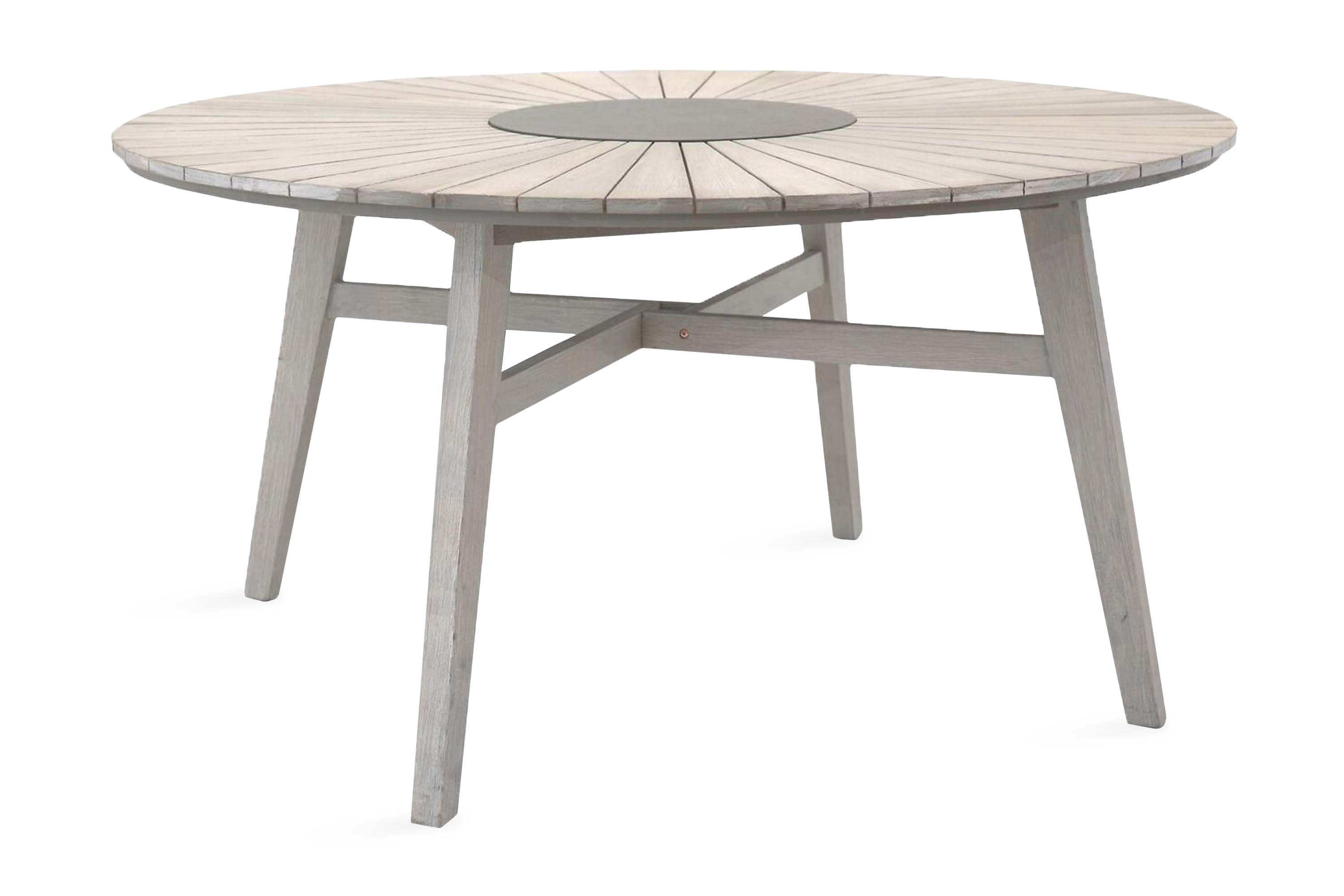 Rives Matbord Utomhus Rund 150 cm Vit