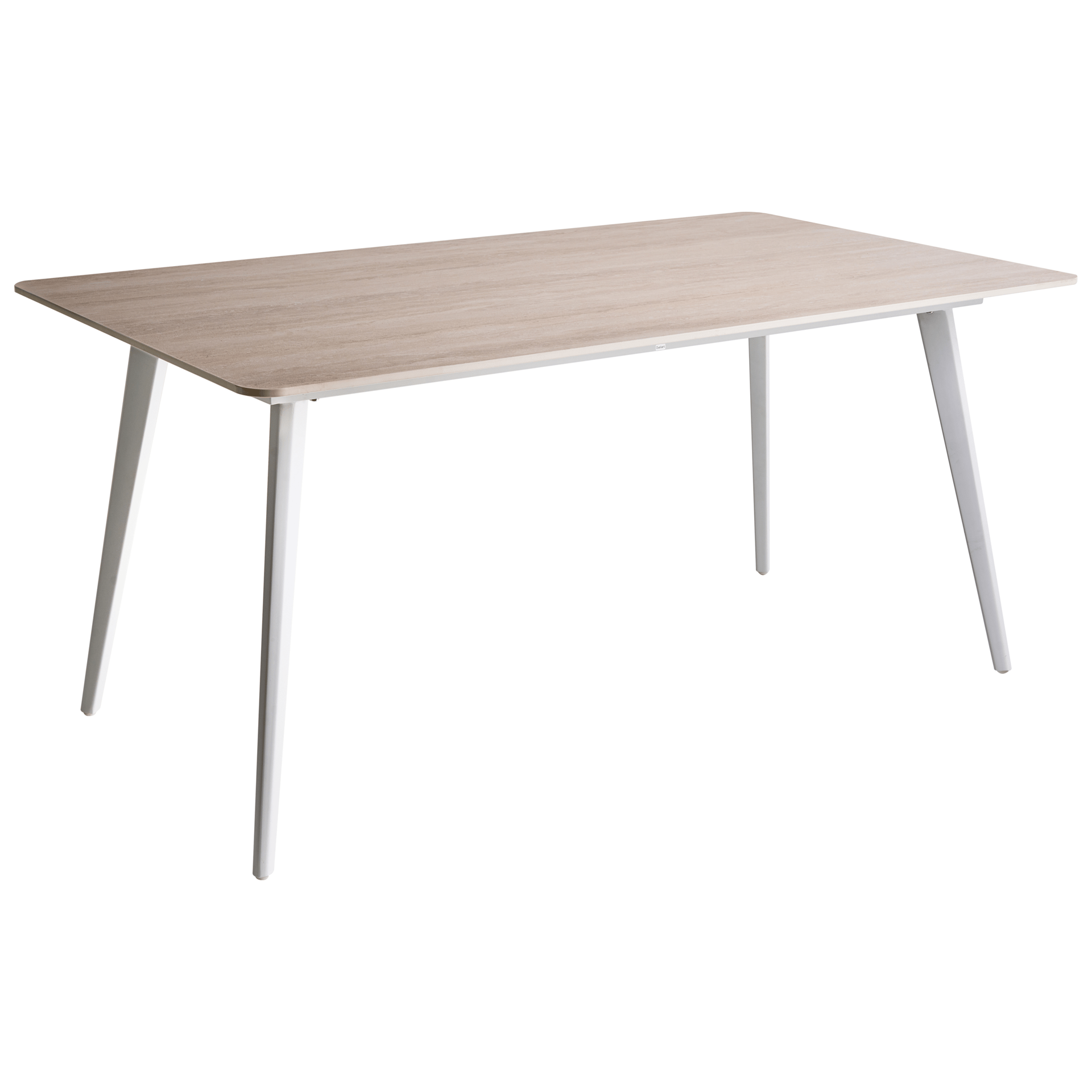 Matbord utomhus Rodallo 90x160 cm Sten - Beige/Vit