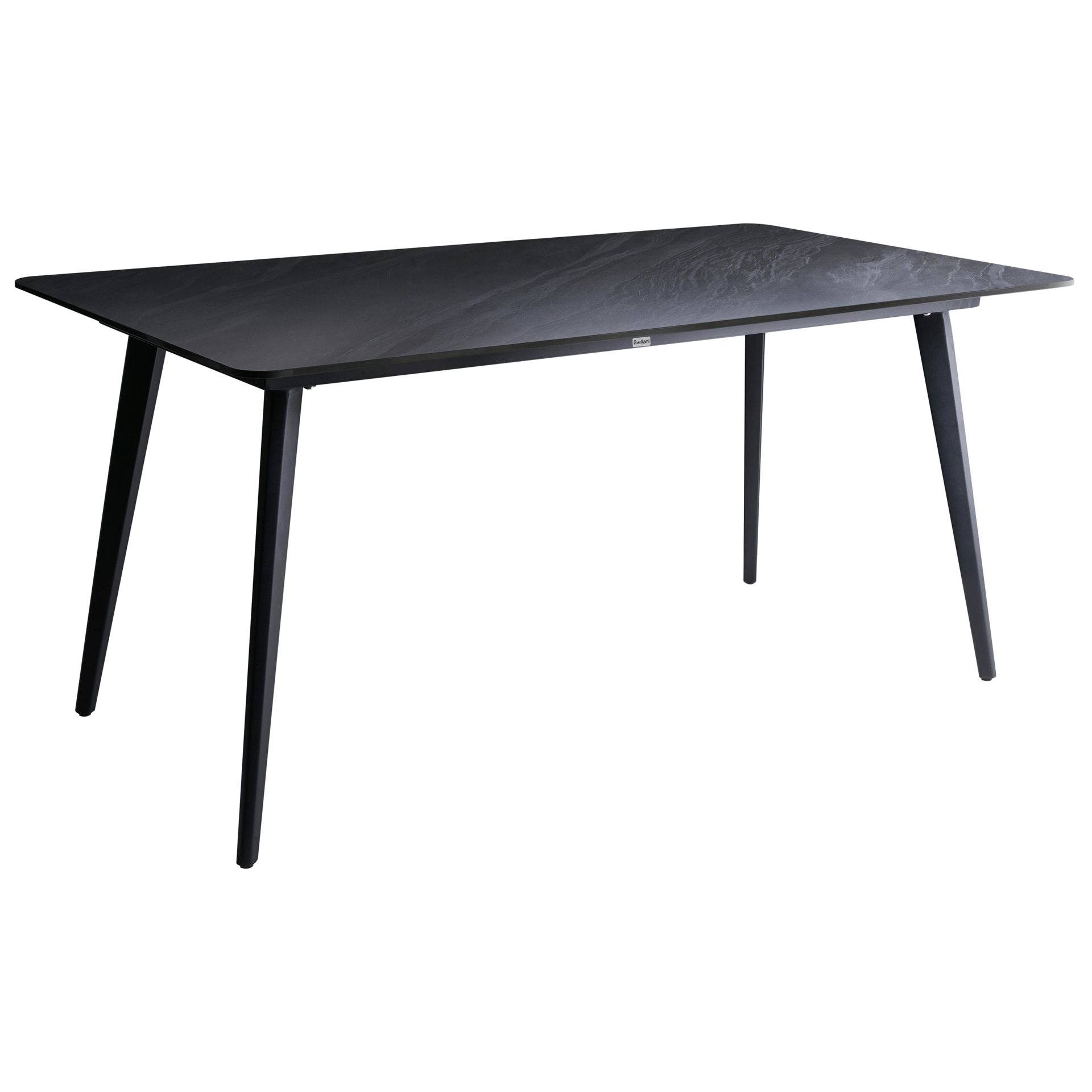 Matbord utomhus Rodallo 90x160 cm Sten - Svart