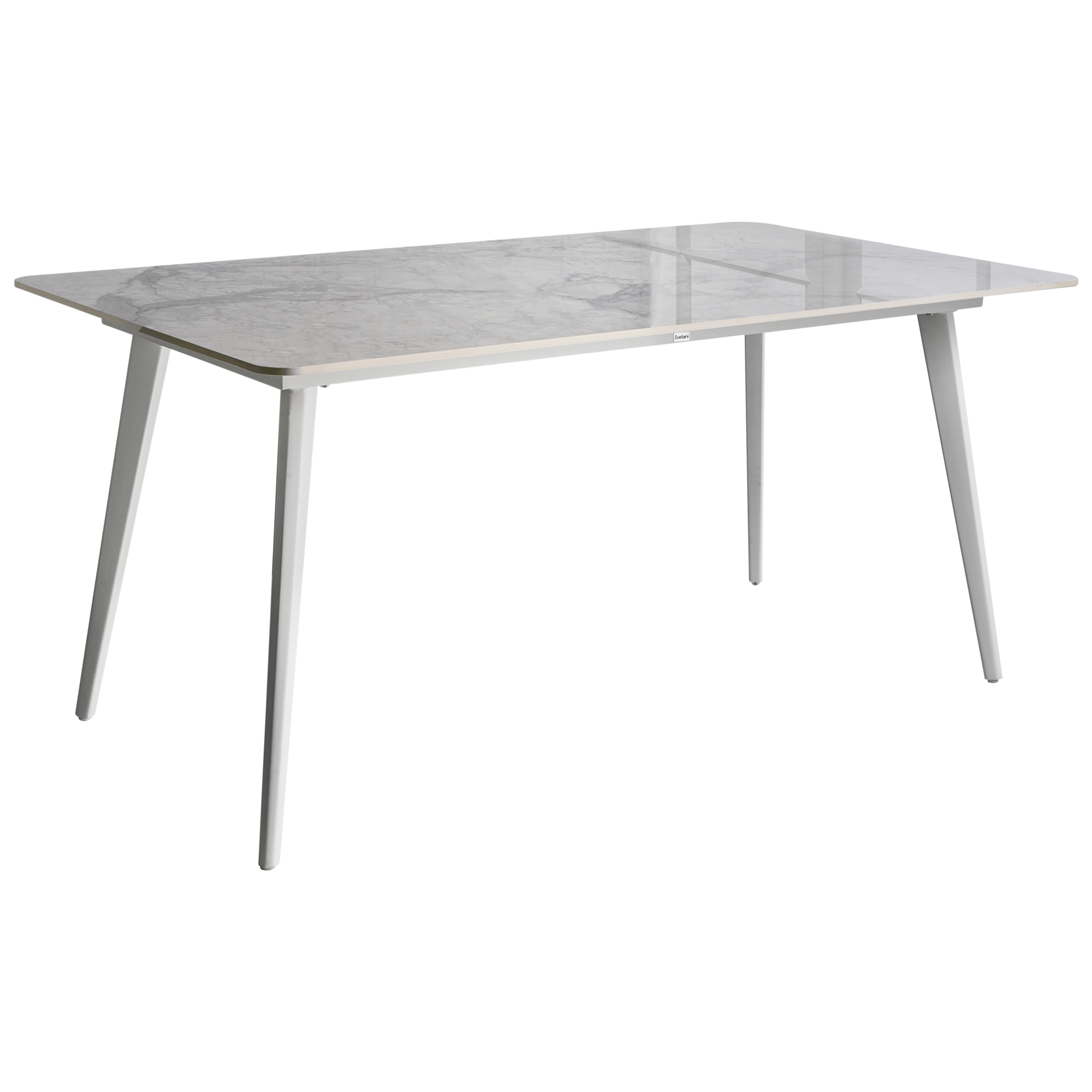 Matbord utomhus Rodallo 90x160 cm Sten - Vit