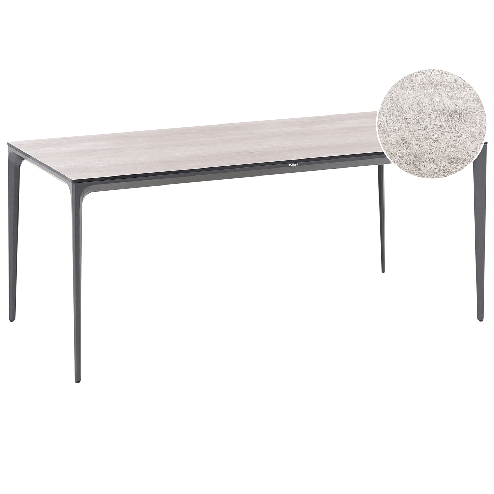 Matbord utomhus Sovareto 180 cm Imitation Av Trä - Grå