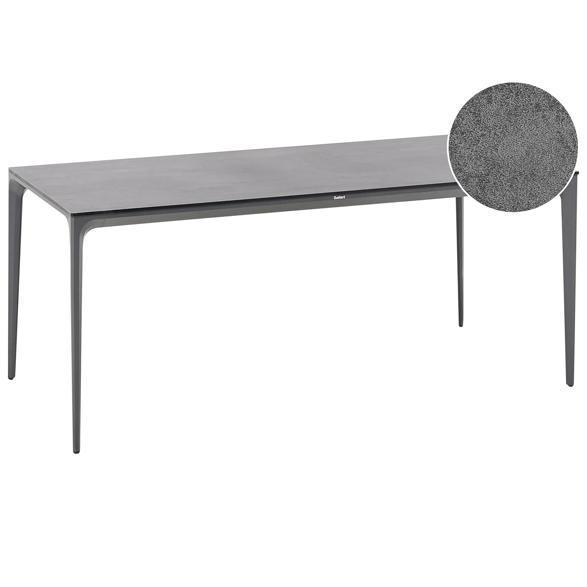 Matbord utomhus Sovareto 90x180 cm Steneffekt - Grå