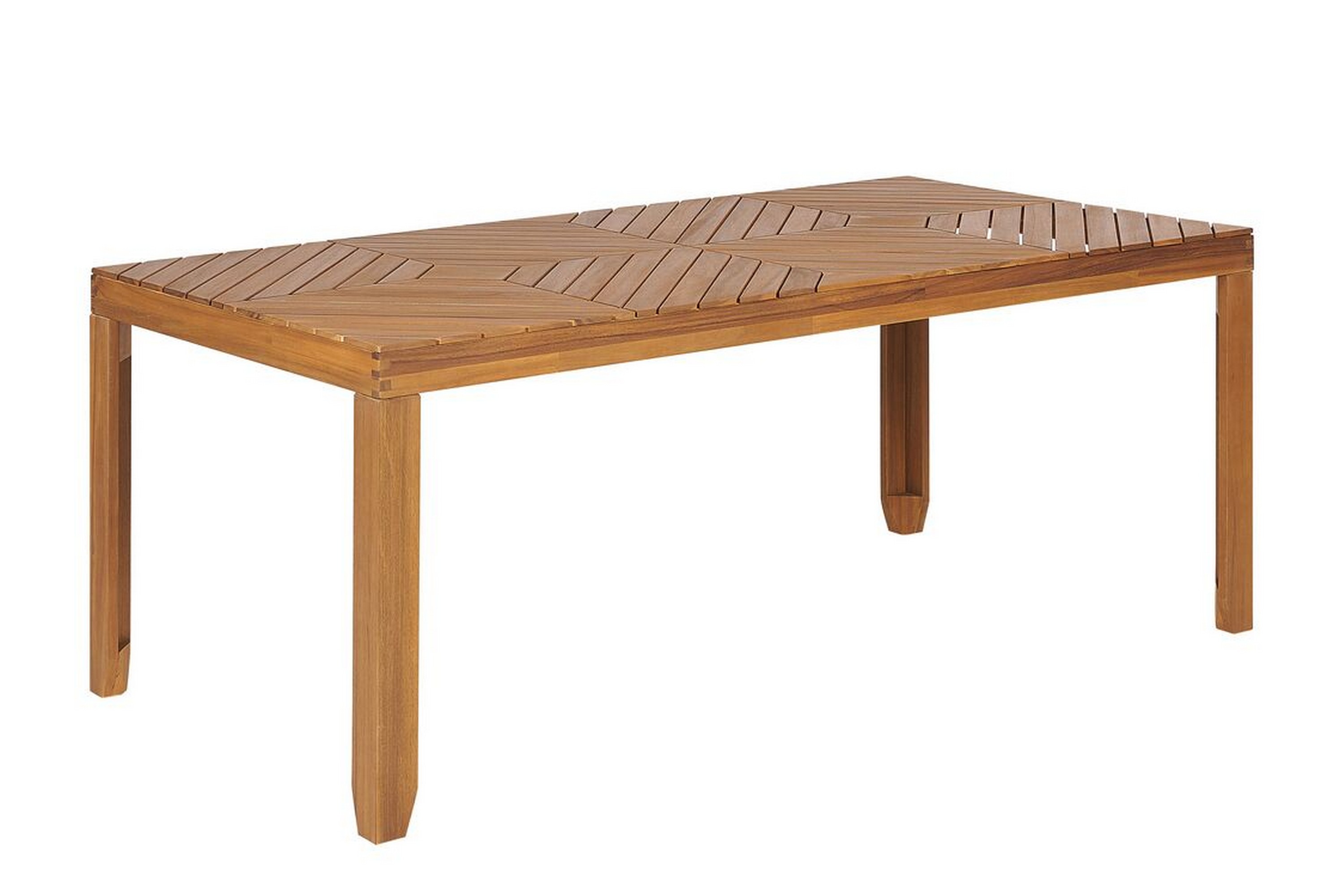 Matbord Utomhus Taviano 90x180 cm Ljusbrun