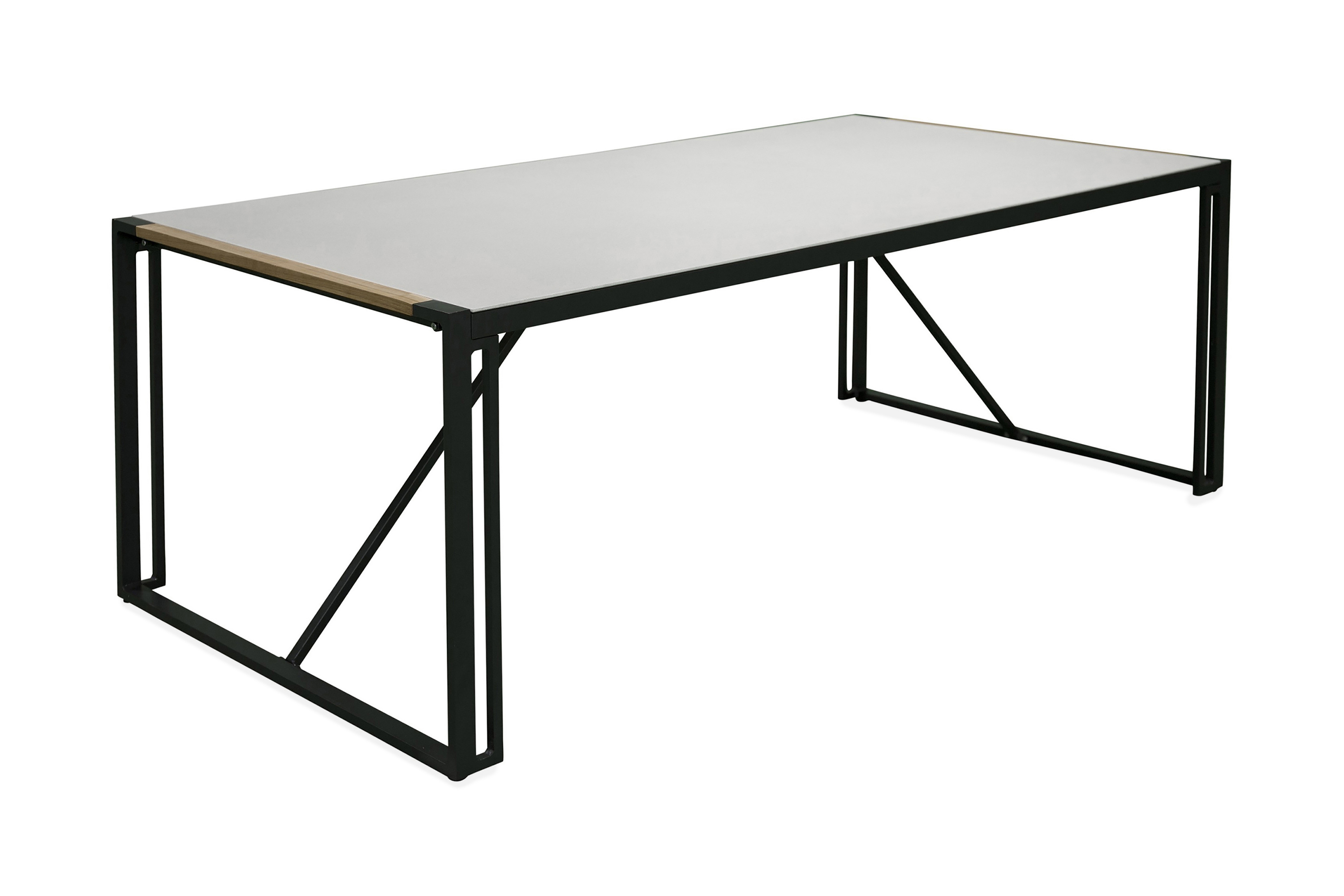 Texas Matbord Utomhus 200 cm Svart/Grå