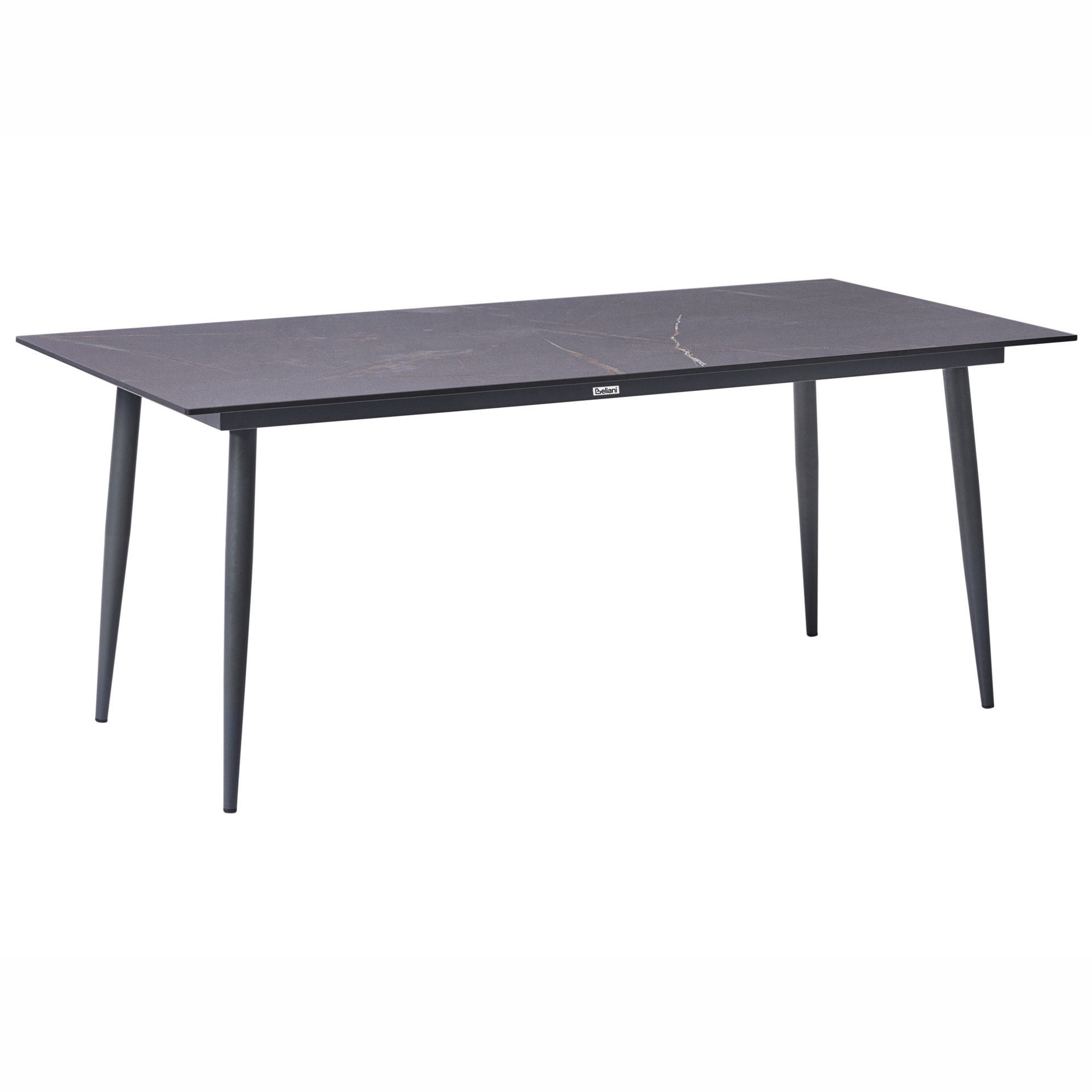 Matbord utomhus Tolentino 90x180 cm Marmoreffekt - Grå