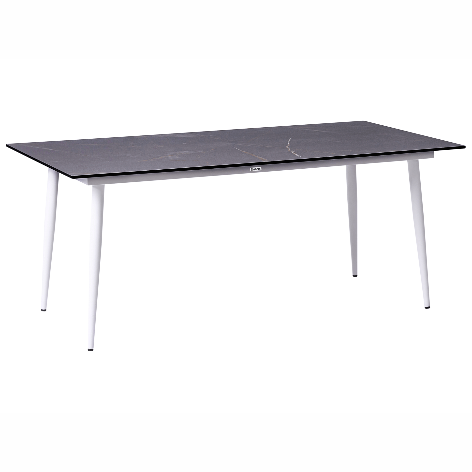Matbord utomhus Tolentino 90x180 cm Marmoreffekt - Vit/Grå