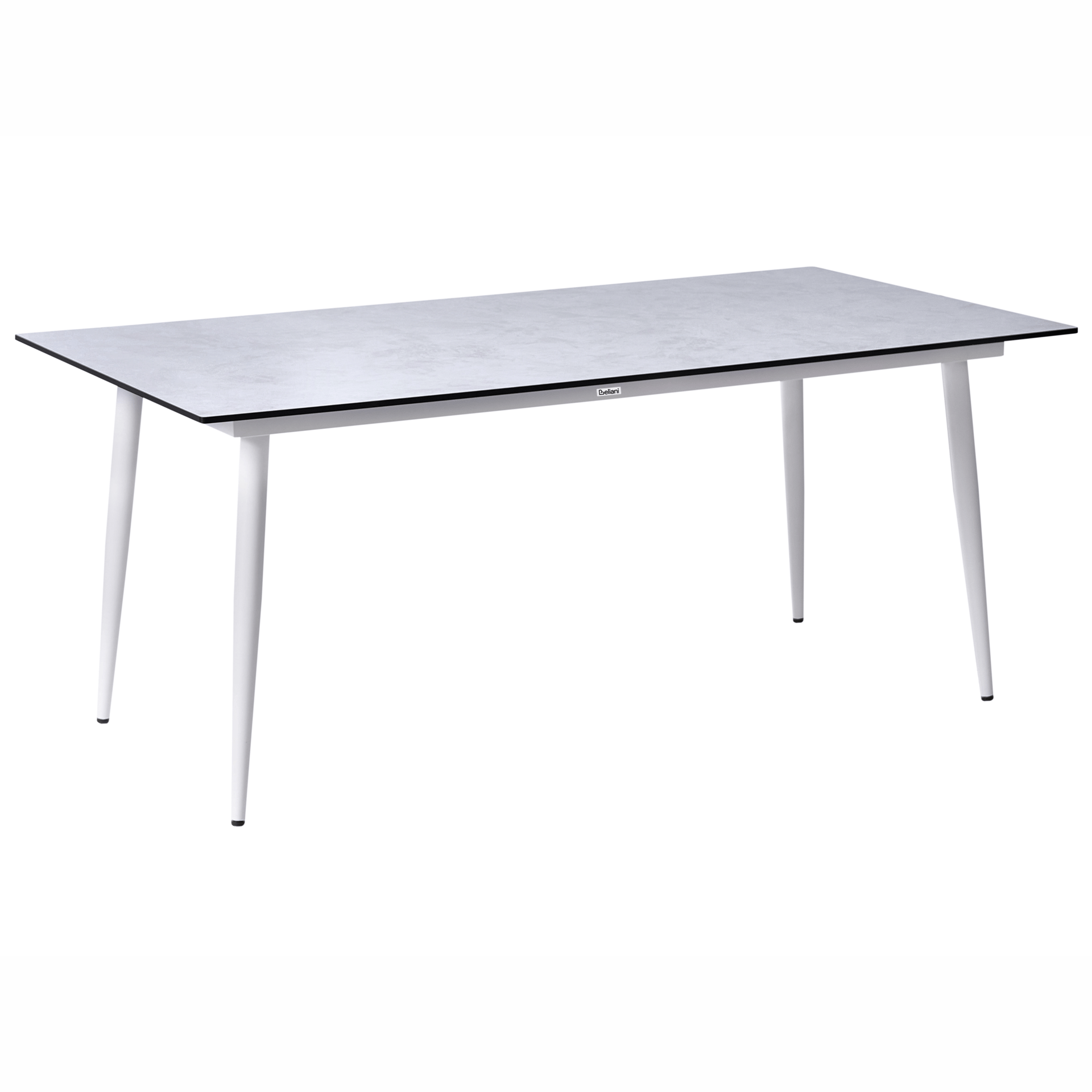 Matbord utomhus Tolentino 90x180 cm Steneffekt - Grå/Vit