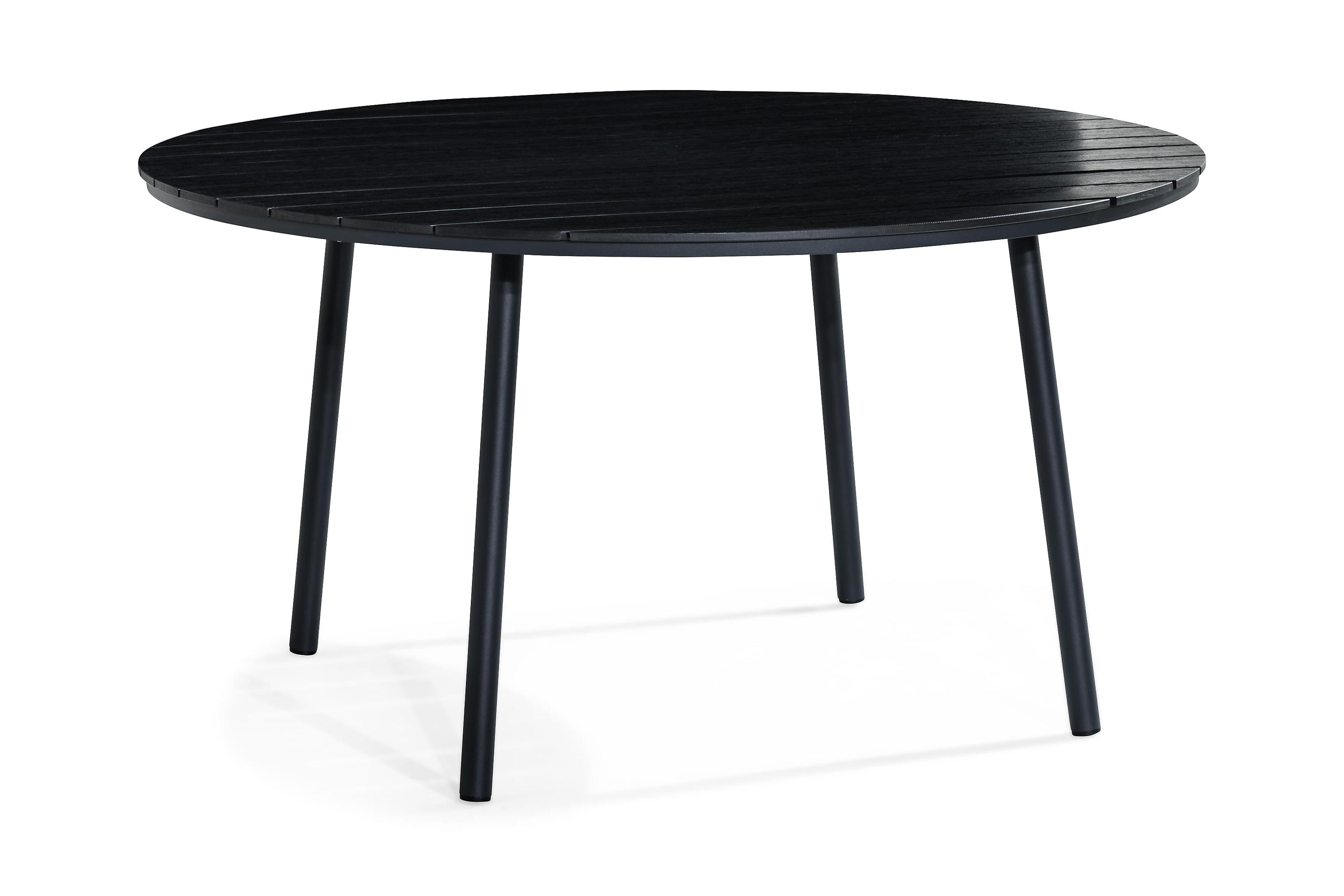 Tunis Matbord Utomhus 140 cm Svart