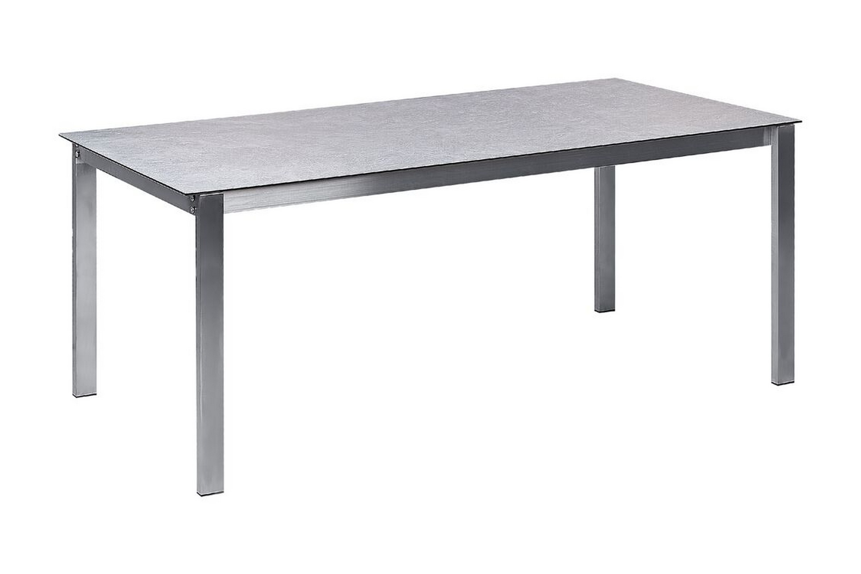 Matbord Utomhus Zervo 180x90 cm GråSilver