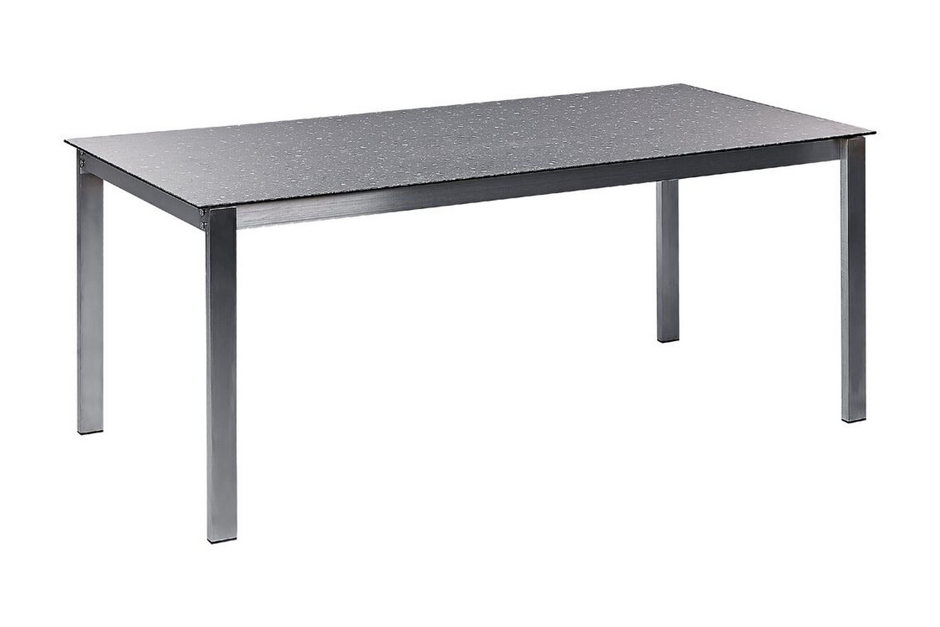 Matbord Utomhus Zervo 180x90 cm Svart/Silver