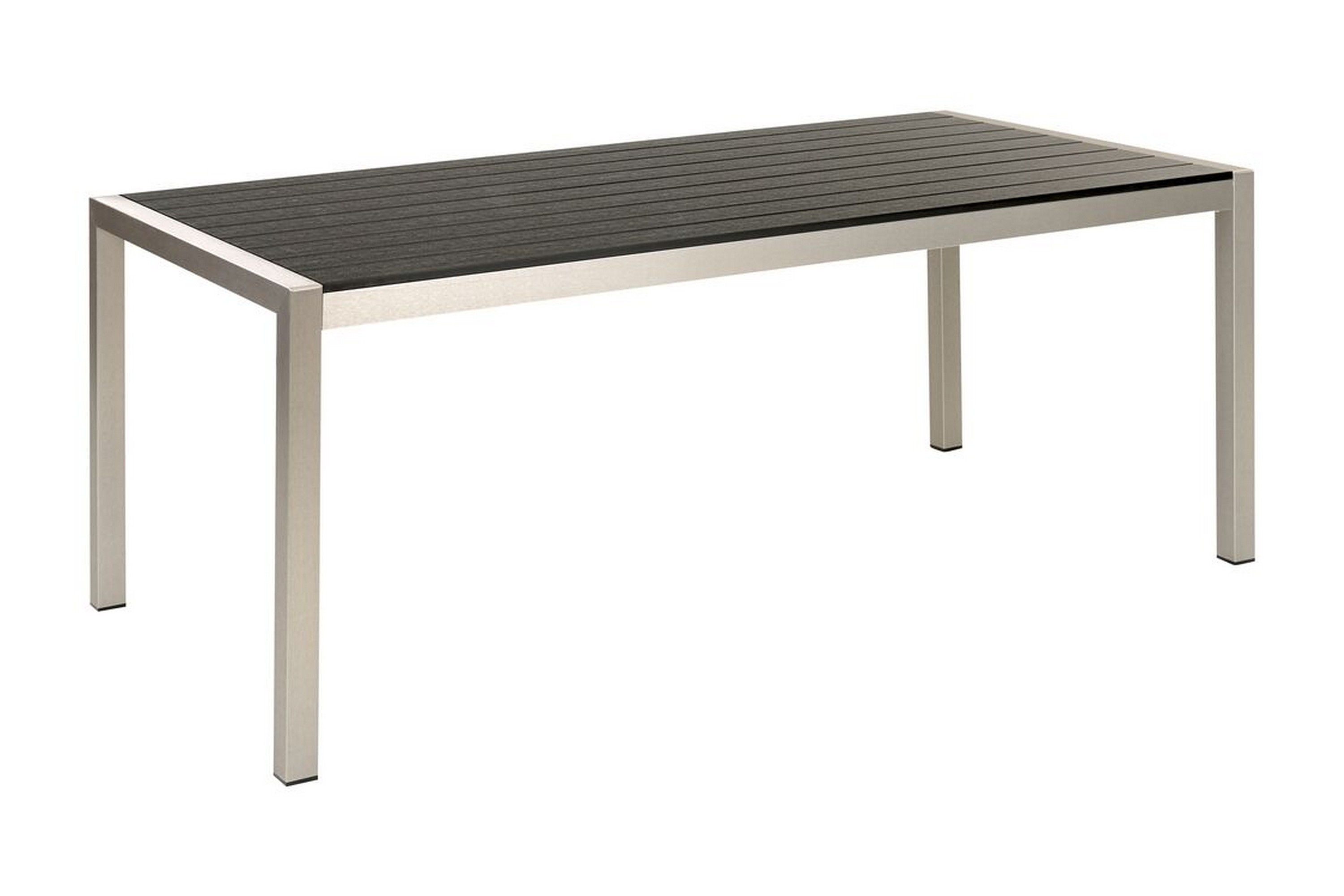 Matbord Utomhus Pereta 180x90 cm Svart/Silver