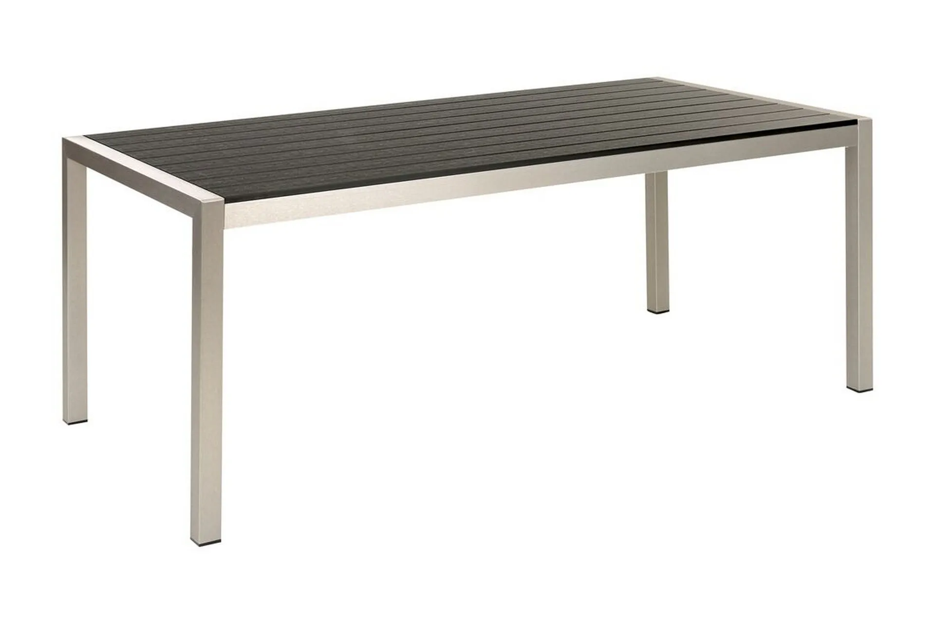 Pereta Matbord Utomhus 180x90 cm - Svart/Silver