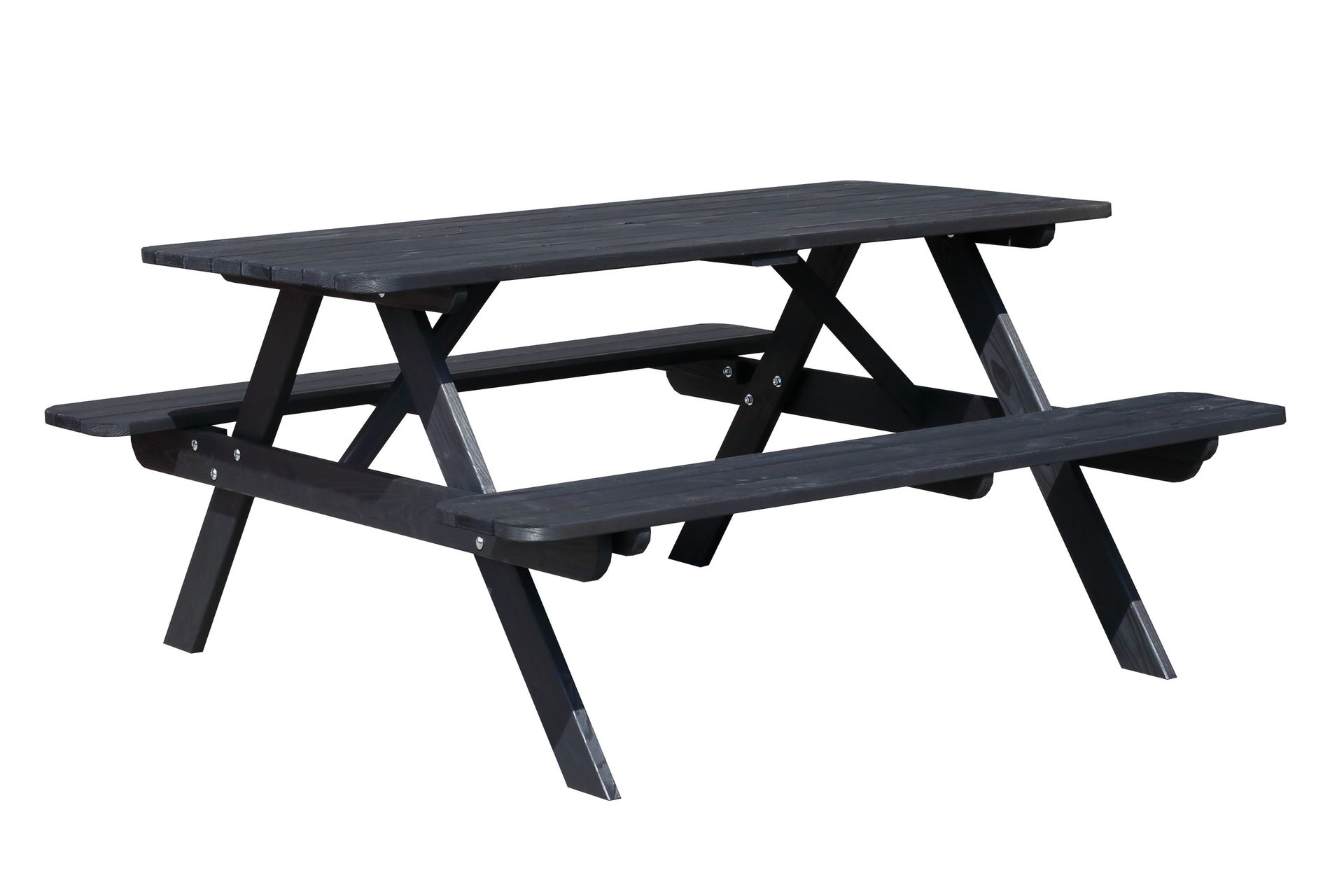 Nancie Picknickbord 158 cm - Kaffesvart