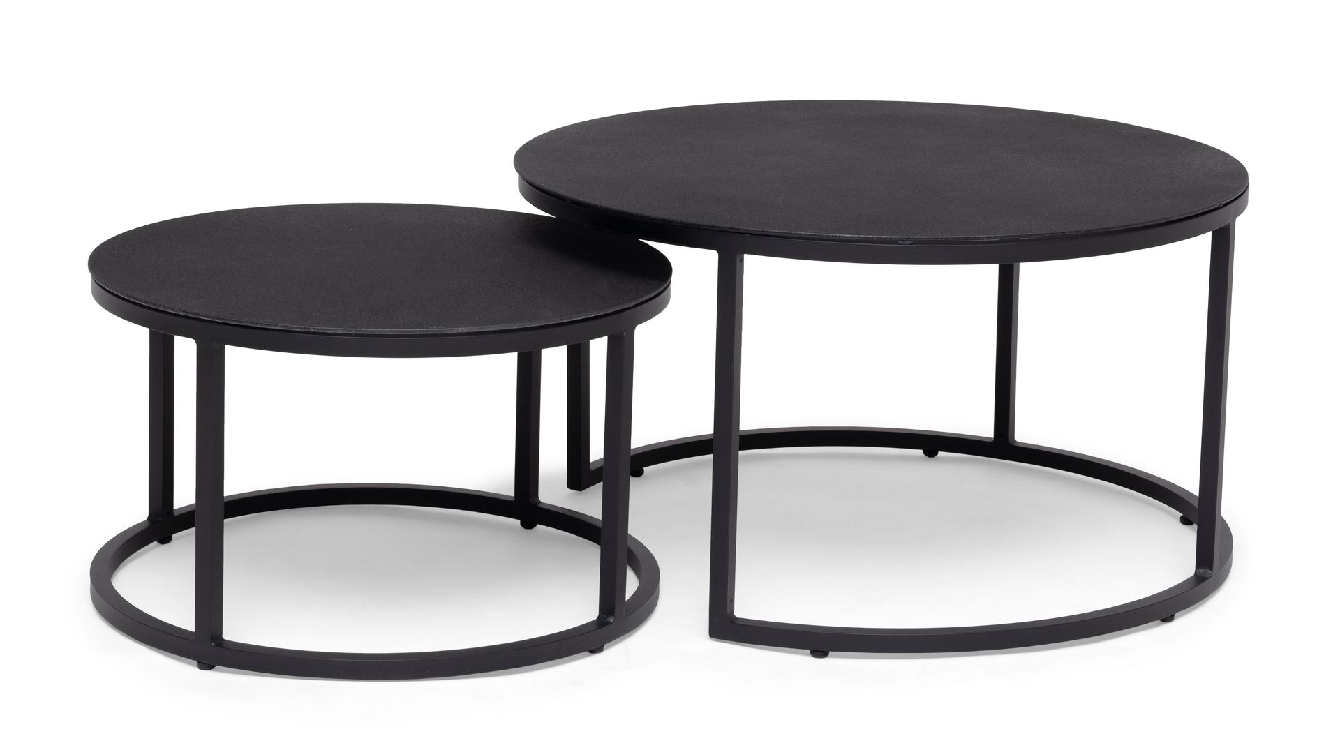 Hillerstorp Jet Set Satsbord Rund Utomhus - Glas/Svart