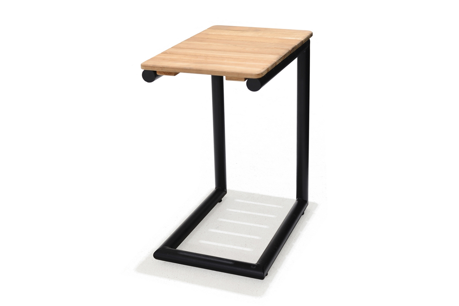Sidobord Utomhus Portals 47 cm Svart/Trä