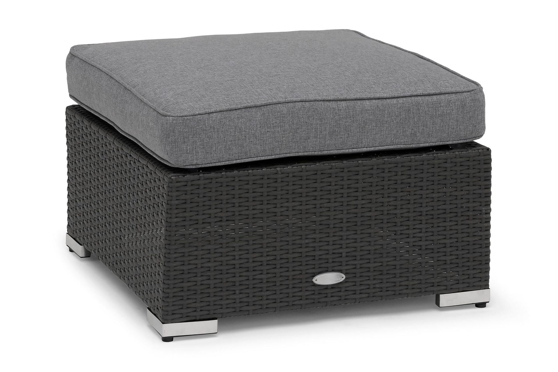 Hillerstorp Madison Soffbord och Loungebord Utomhus 64 cm Konstrotting Glas - Svart