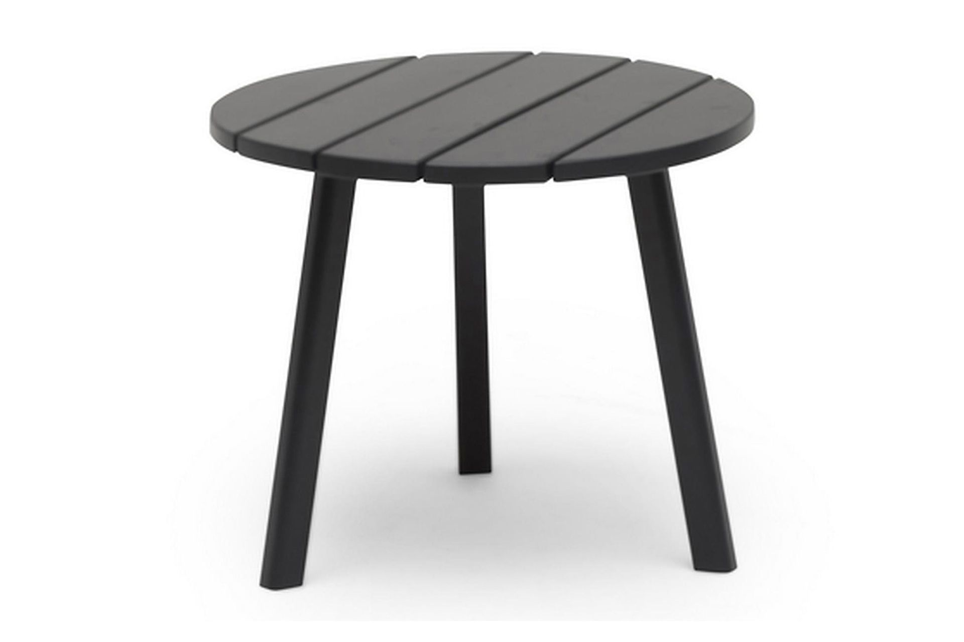 Hillerstorp Tennessee Runt Sidobord Utomhus 50 cm Tr&auml; Furu - Svart