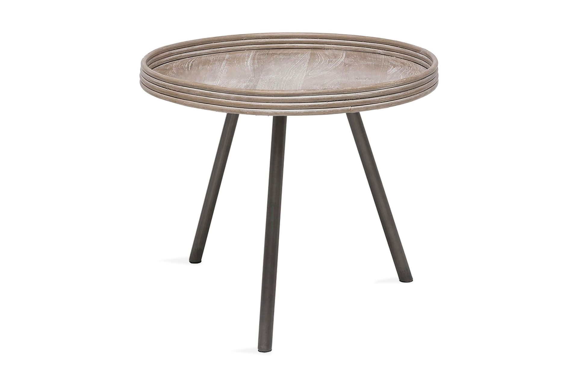 leicester runt sidobord och avlastningsbord utomhus 50 cm - grå