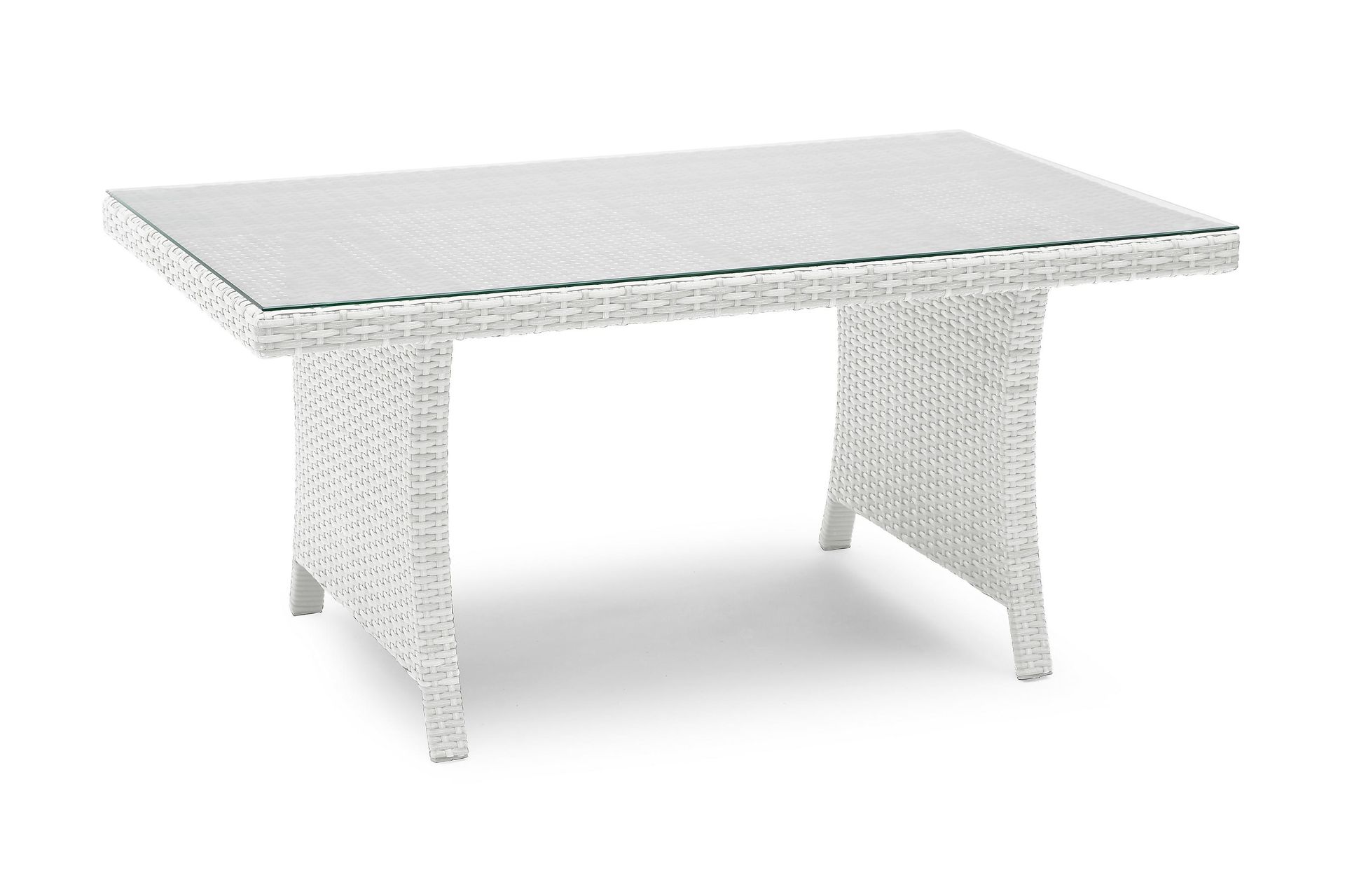 Loungebord Wisconsin H&ouml;gt 120 cm Konstrotting/Vit - Hillerstorp