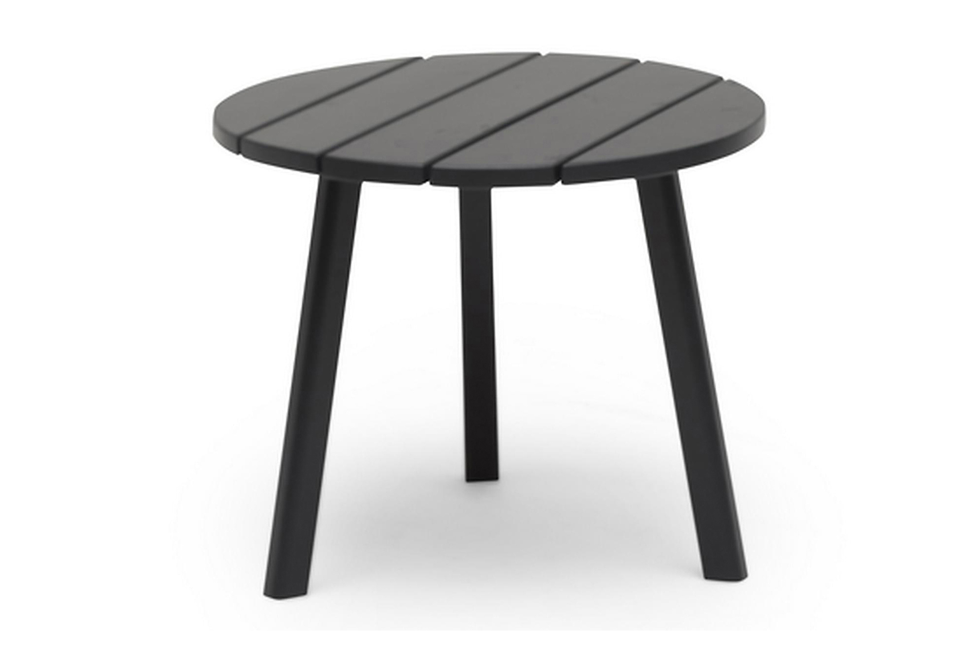 sidobord tennessee 50 cm runt orkangrå - hillerstorp