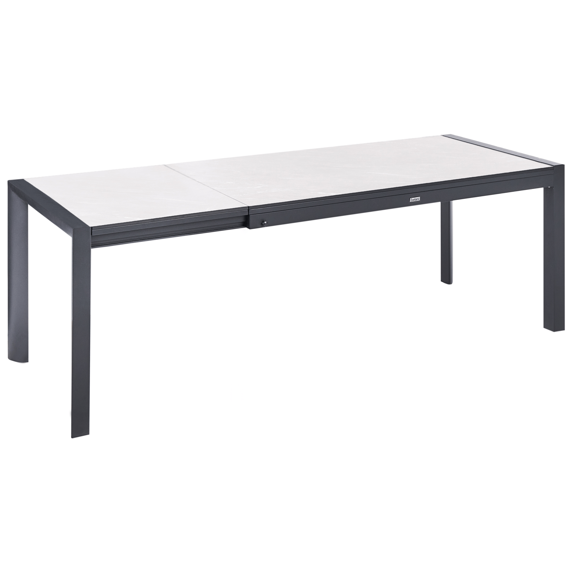 Utdragbart Matbord utomhus Binasco 160/220 cm - Beige/Svart