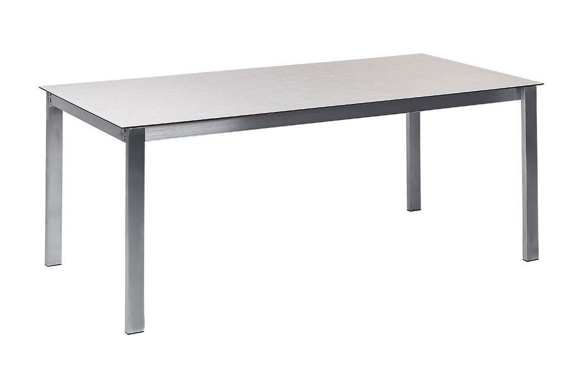 Zervo Matbord Utomhus 180x90 cm - Vit/Silver