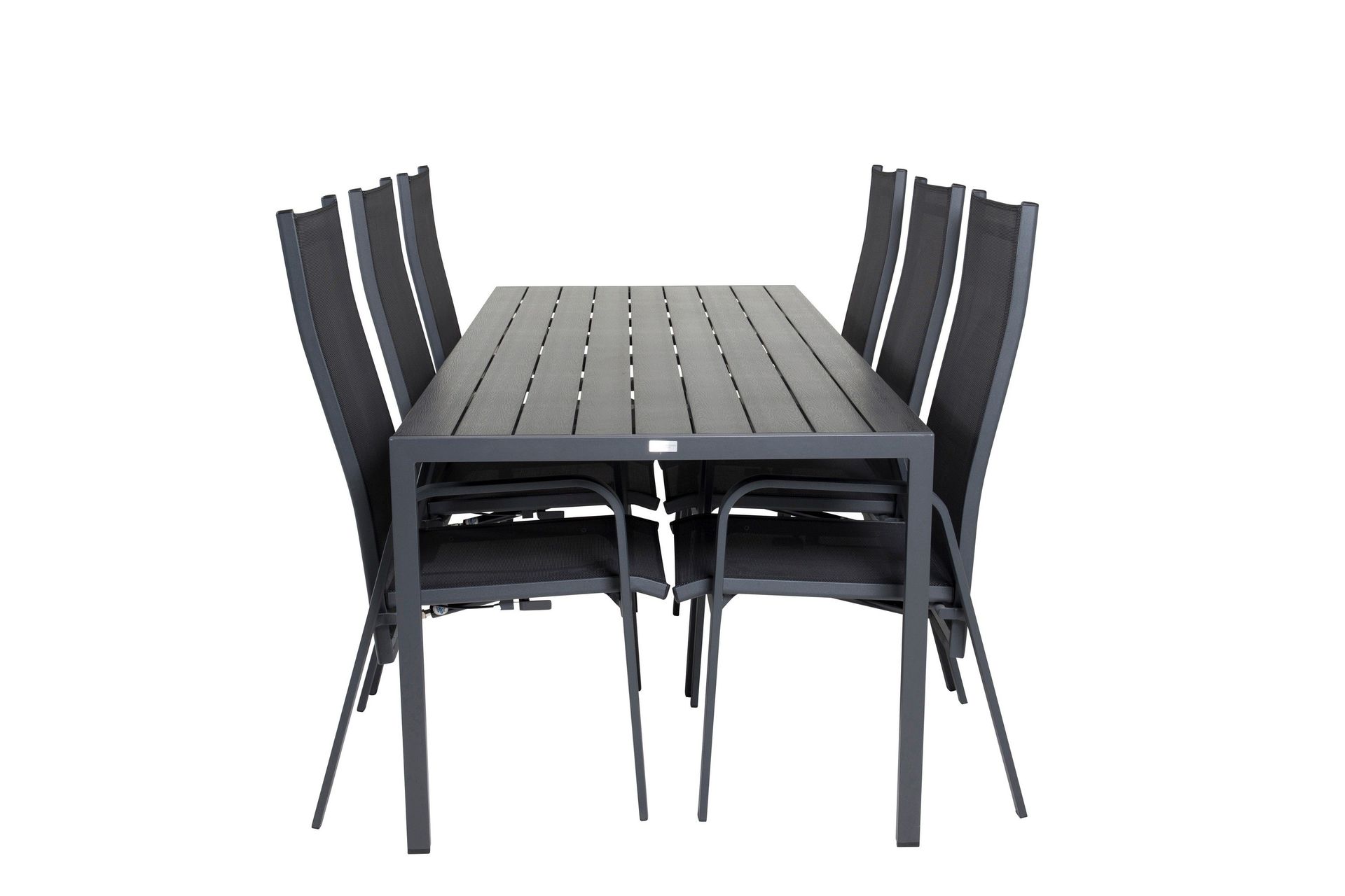 Break Matgrupp Utomhus inkl 6 Copacabana Karmstolar Utomhus - Polywood/Svart