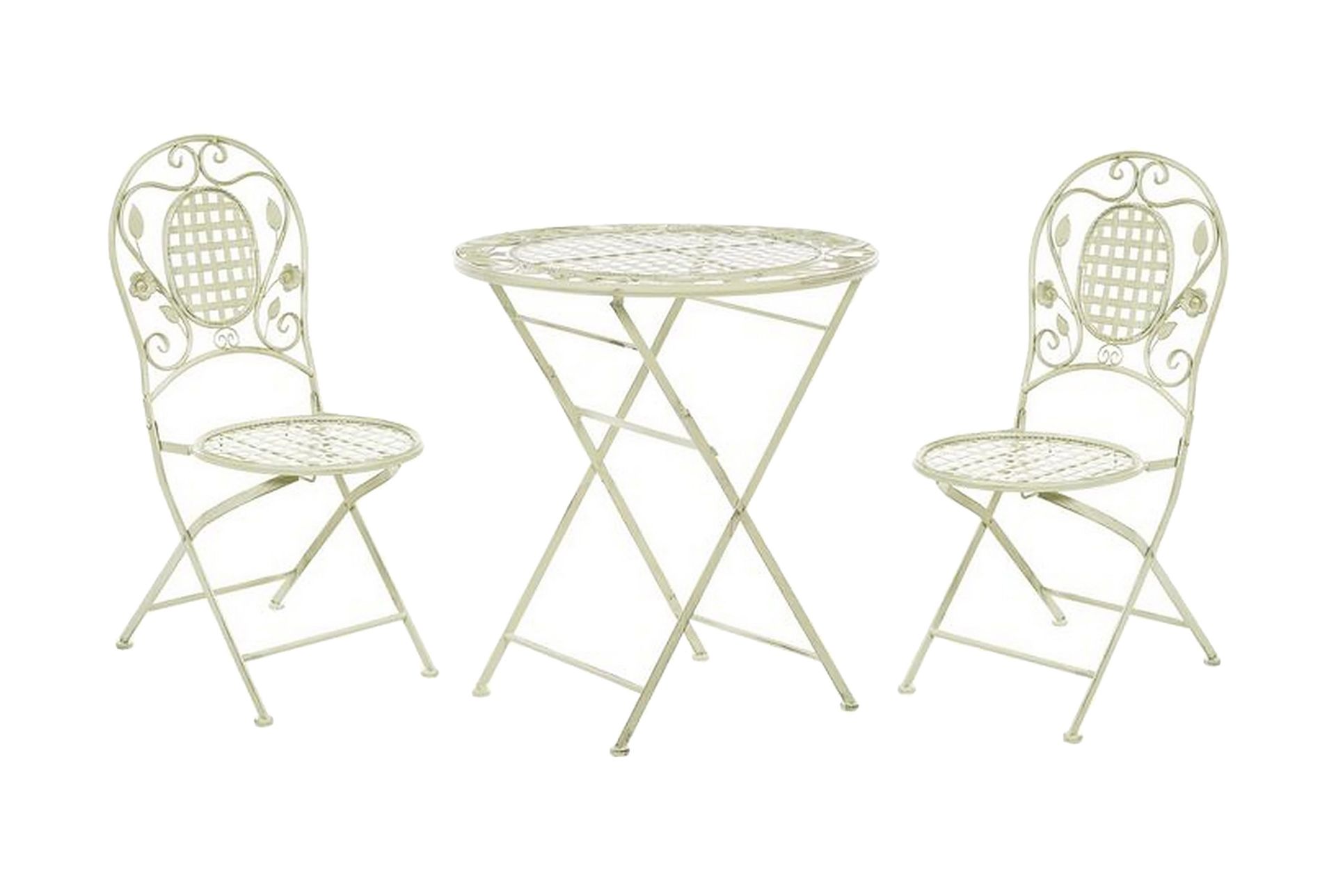 Balkongset av Utebord och 2 Utestolar ljusgrön BIVIO - Grön