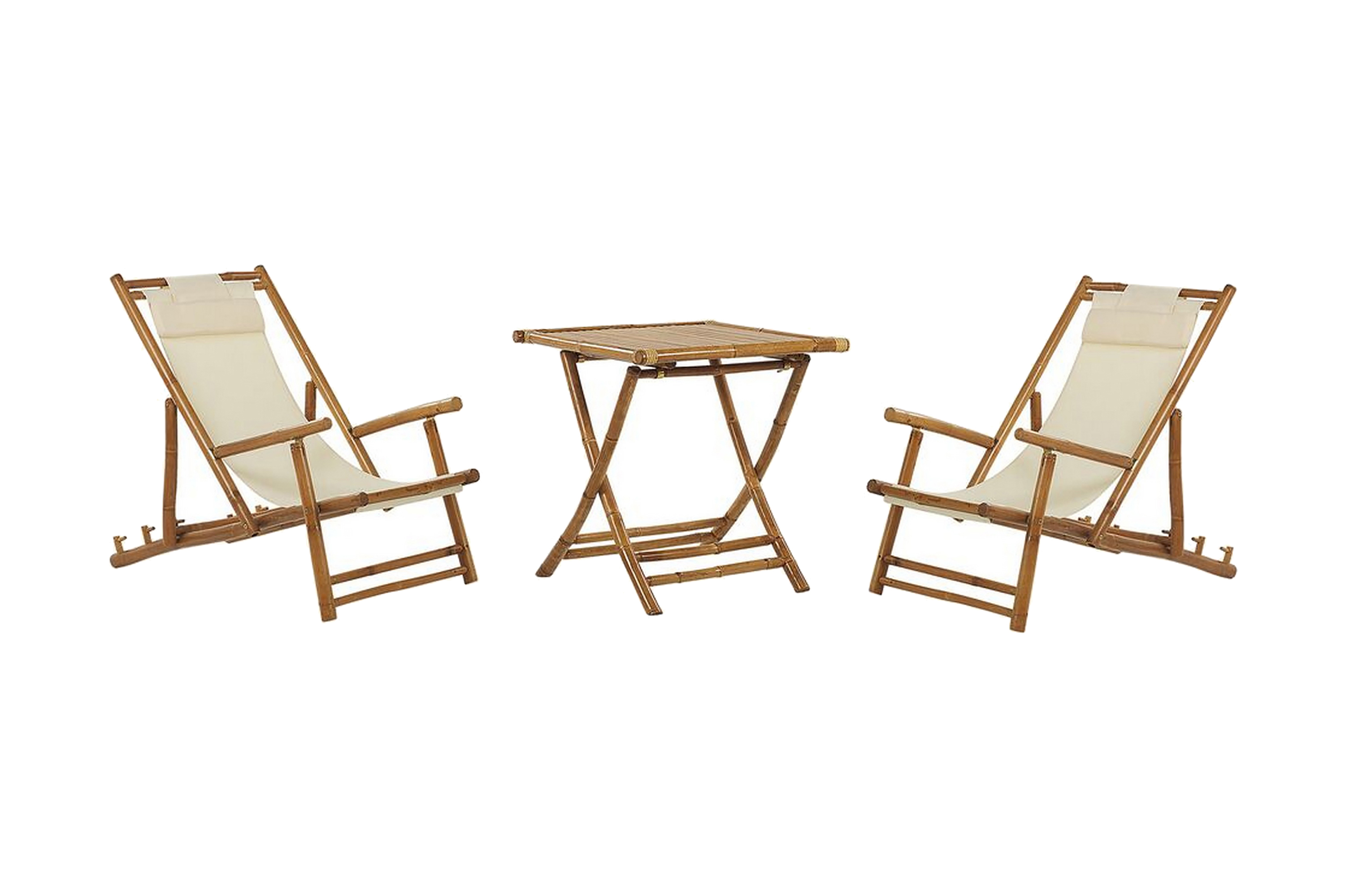 Balkongset vit/beige ATRANI/SPELLO Beige